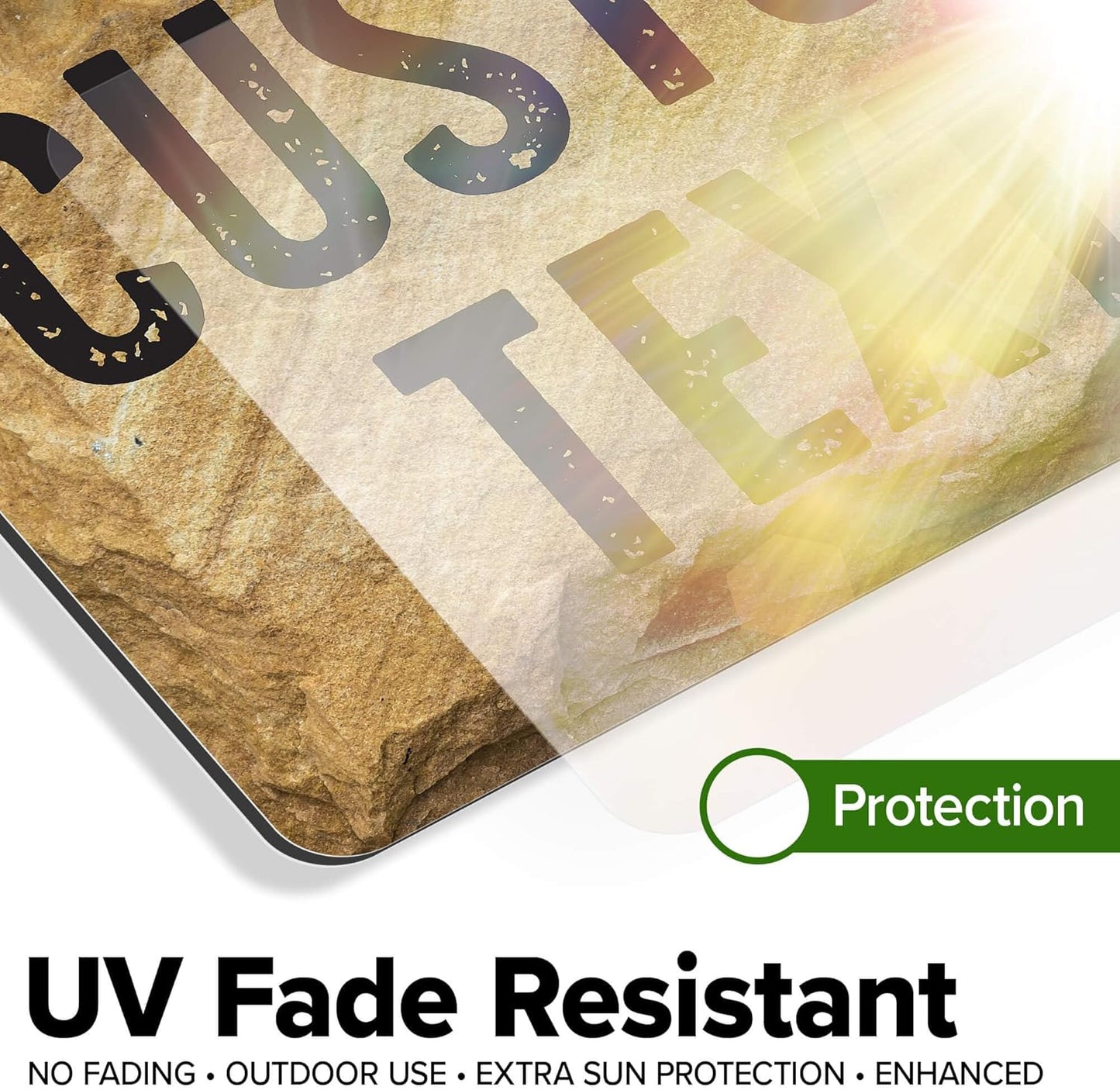 Custom Sign, Custom Street Sign, 11 Font Colors, 13 Font Styles, 4 Hole Options, 22 Sizes, 7x10 Inches, Rust Free DiBound, Fade Resistant, Made in USA by My Sign Center (Stone)