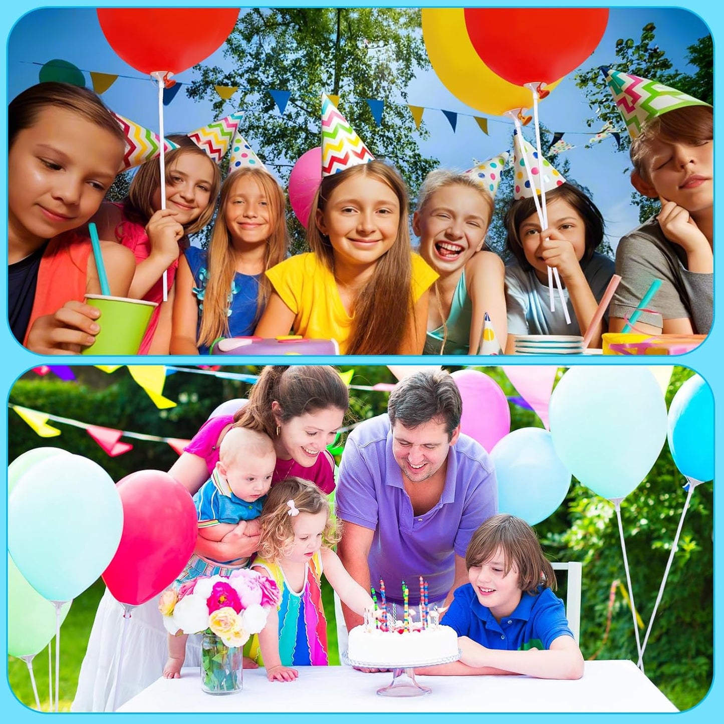 Apoulin Balloon Sticks - 35Pack Balloon Stick and Cup for Party Wedding