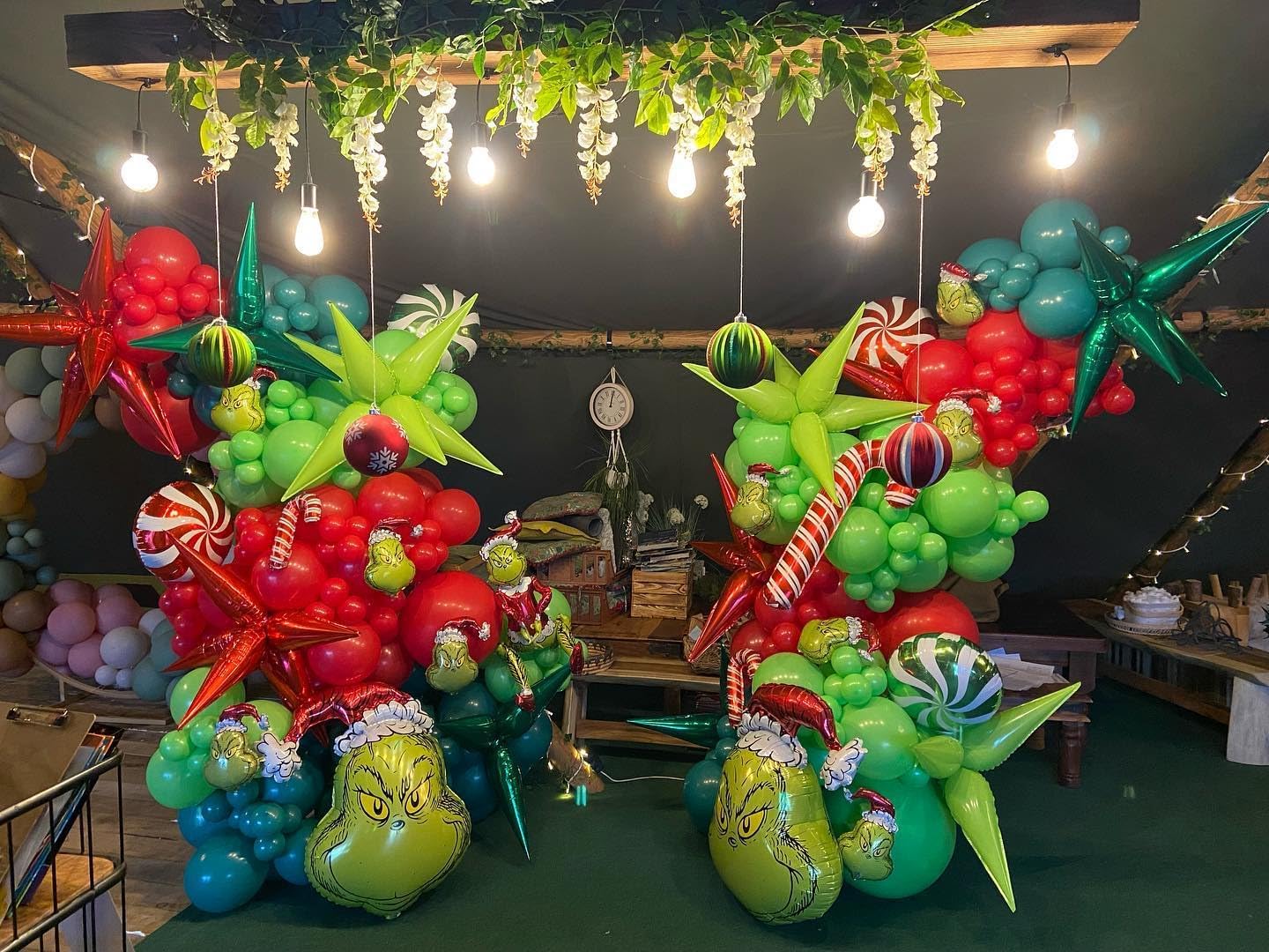 3pcs 26inch macaron green Star foil balloons.macaron green Explosion star burst star balloon-Spike cone balloon for birthday party decorations,wedding,Bachelor party