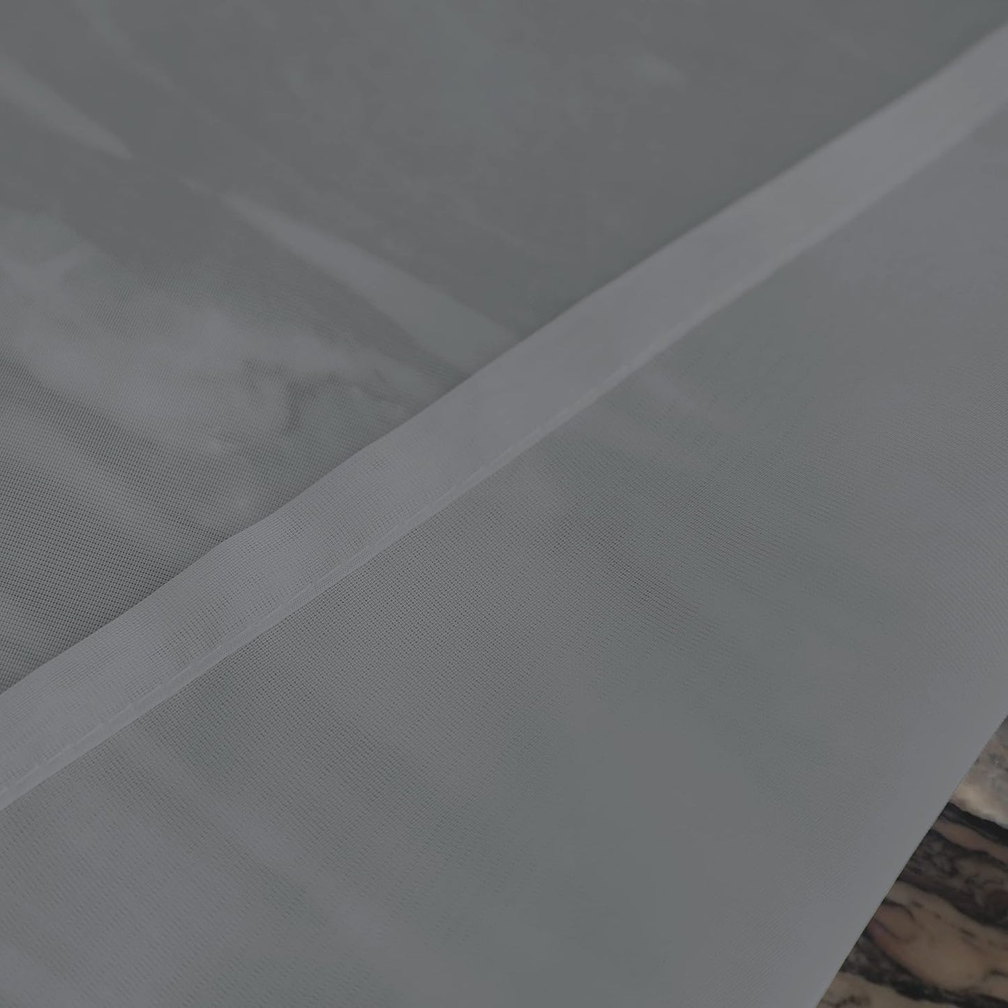 Window Gray Sheer Curtains 72 Inches Long 2 Panels Sheer Curtain Basic Rod Pocket Panel for Bedroom Children Living Room Yard Kitchen (Gray, 52" W x 72" L | 2 pcs)