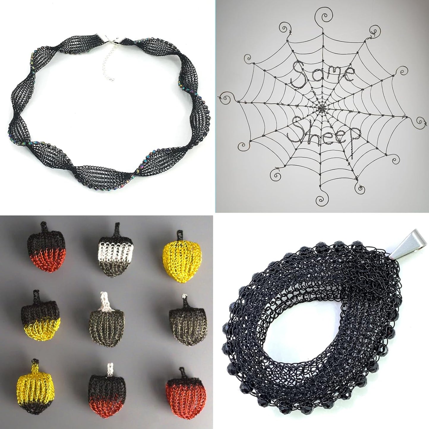 164FT Jewelry Wire 22 Gauge Tarnish-Resistant Copper Beading Wires Roll Bulk for DIY Crafts Jewelry Making, Black Wire