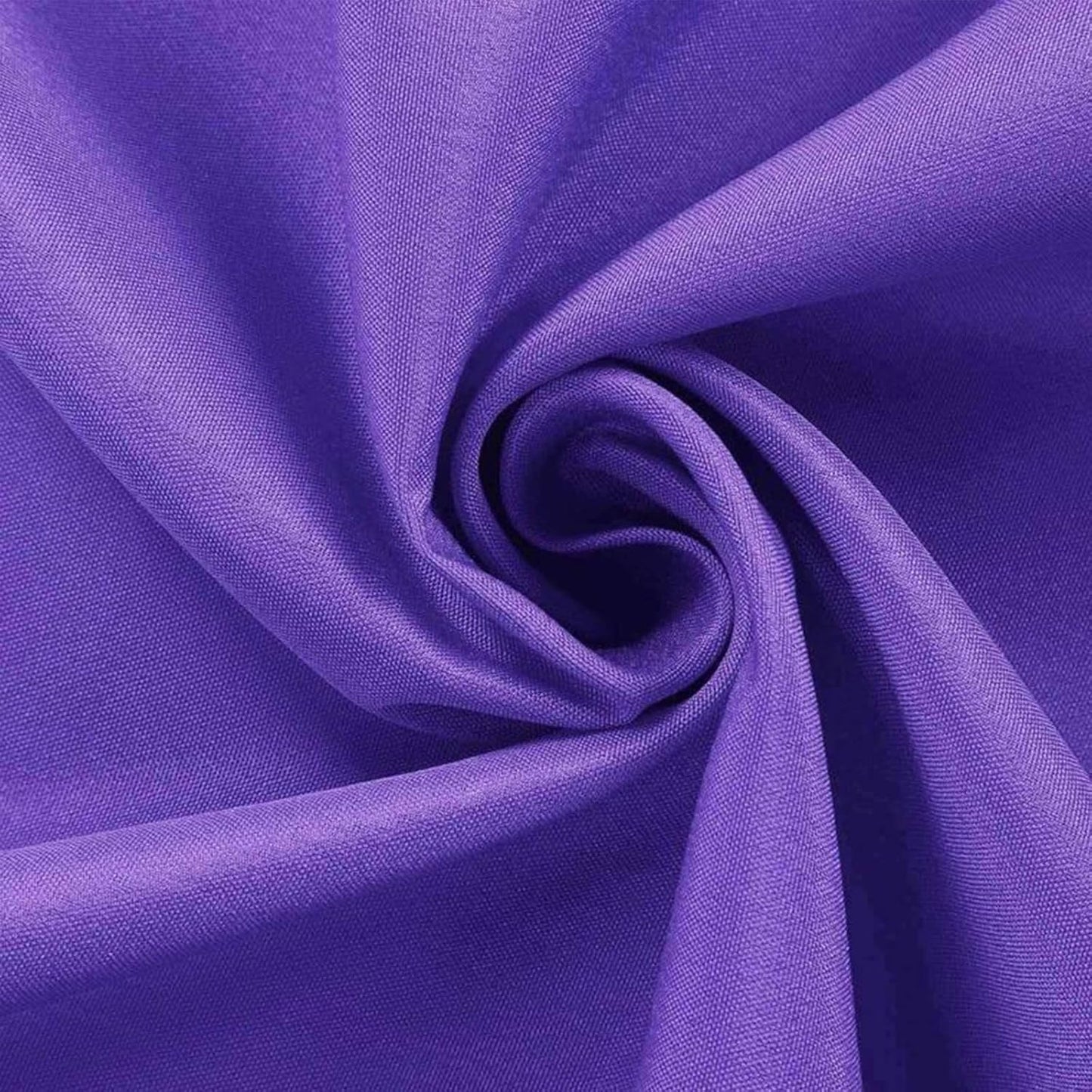 Efavormart Round Tablecloth, 132 Inch Stain & Wrinkle Resistant Washable Table Cloth, Decorative Polyester Fabric Table Cover for Banquet, Wedding, Dining- Purple