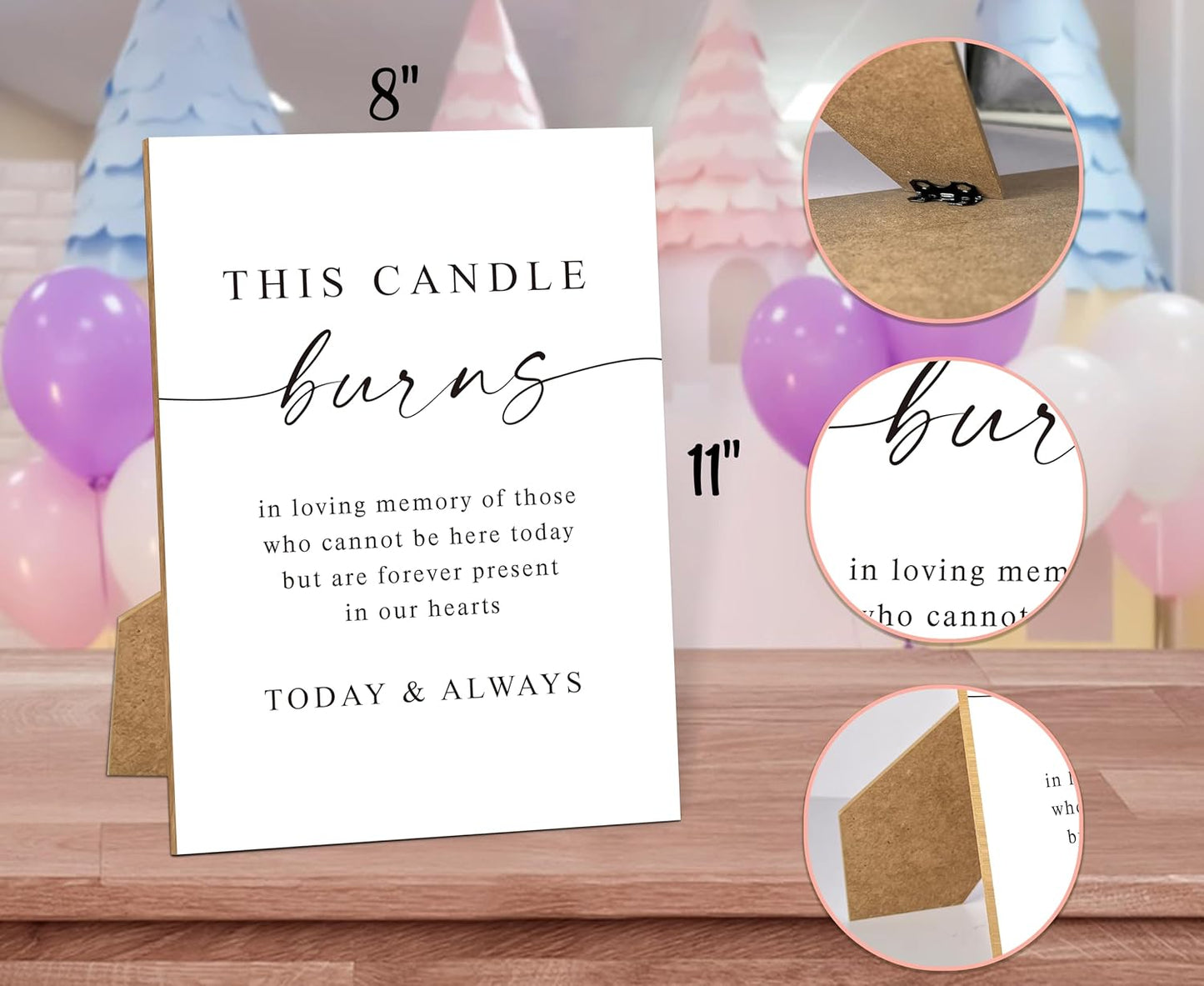 Funeral Sign, 8x11 White Minimalist Style Loss of Loved One Memorial Sign, In Loving Memory Sign, Funeral Decorations, Wedding Table Decor, Memorial Gifts For Loss of Loved One, Bereavement Gifts -11