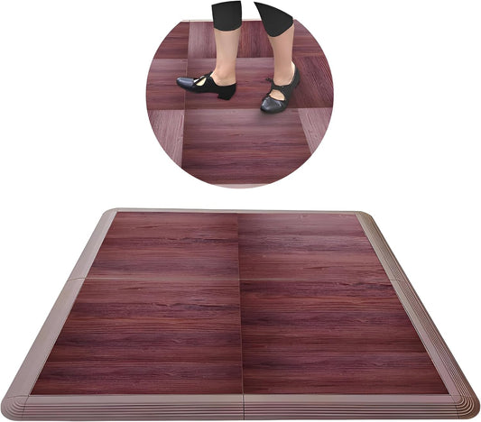 Dance Floor Tiles, Interlocking Dance Floor Tiles for Ballet, Tap, Jazz, and Irish Dance | Portable Dance Floor Tiles for Indoor Dance Flooring