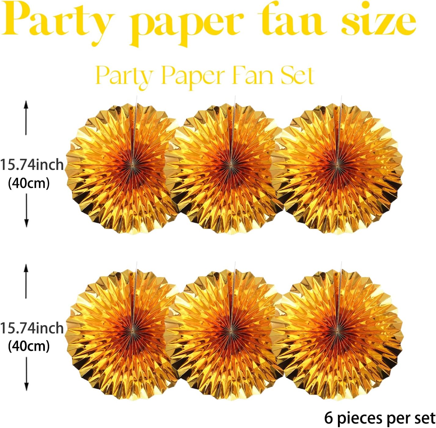 Golden Party Decorations,Engagement Party Decorations 16in,Gold Party Decor, Party Supply Decorations,Gold Wedding Decor,Anniversary Decorations 30 Color DIY Set （Golden）