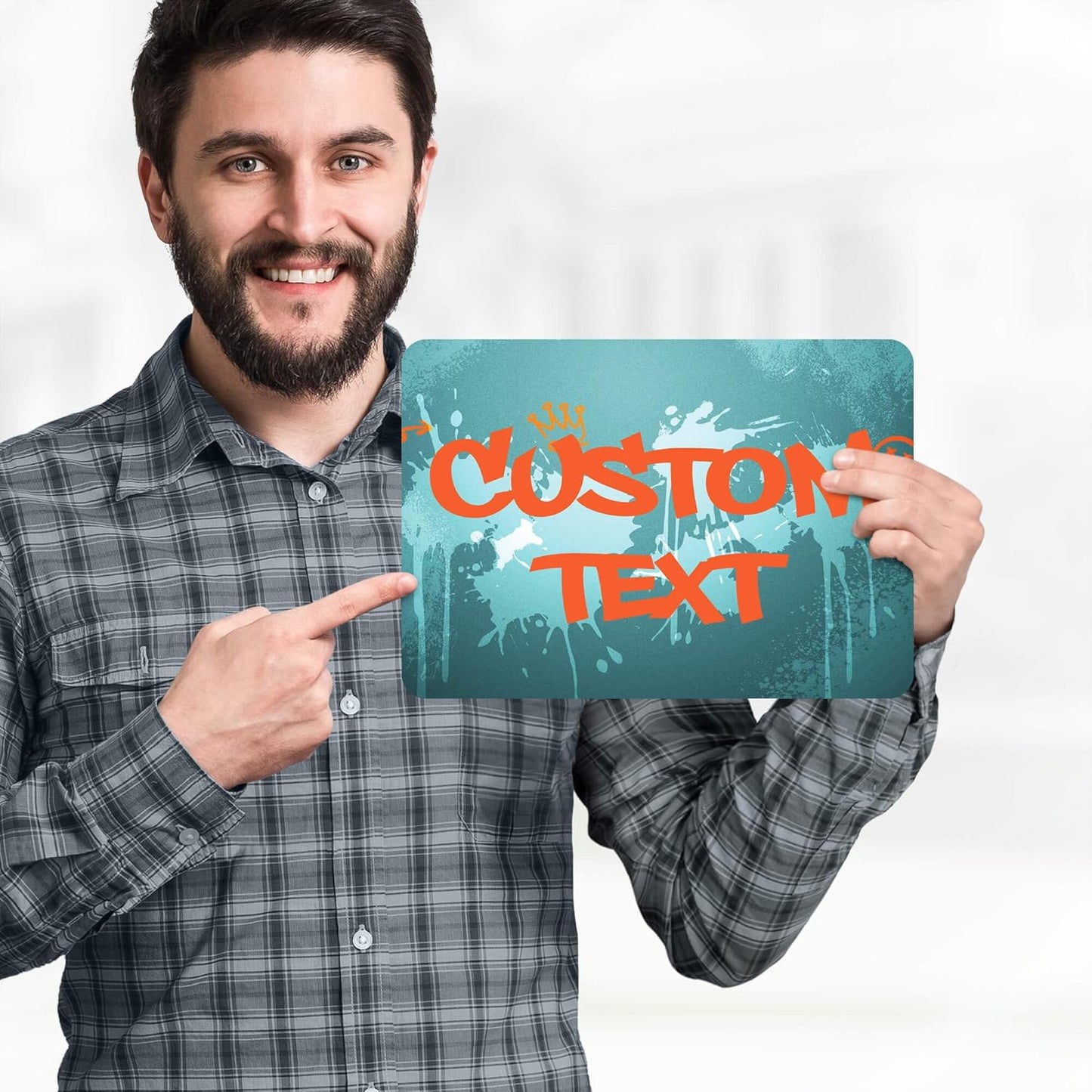 Custom Sign, Custom Street Sign, 11 Font Colors, 13 Font Styles, 4 Hole Options, 22 Sizes, 7x10 Inches, Rust Free DiBound, Fade Resistant, Made in USA by My Sign Center (Graffiti)