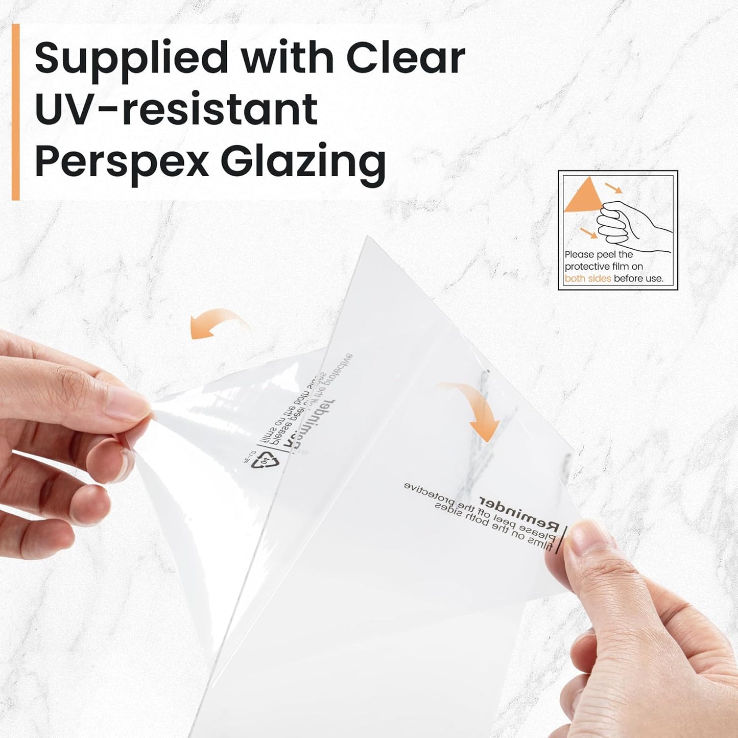 18x24 inch Picture Frame, 18x24 Photo Frames with 16x20 Removable Mat - High Definition Plexiglass - Vertical and Horizontal Display - Wall Hanging Poster Frame - White, 3 Pack