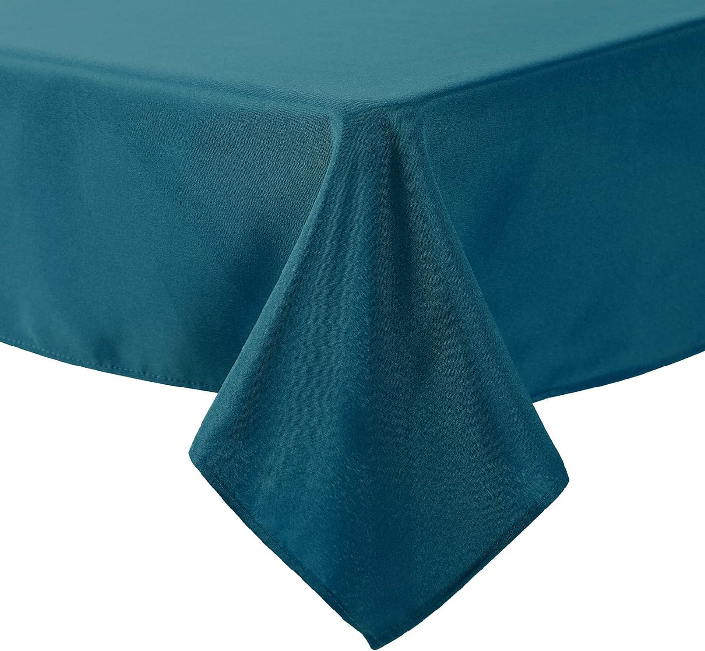 Cupuamon Square Tablecloth 90x90 inch Washable Polyester Fabric Table Cloth for Wedding Party Dining Banquet Decoration（90x90,Peacock Blue）