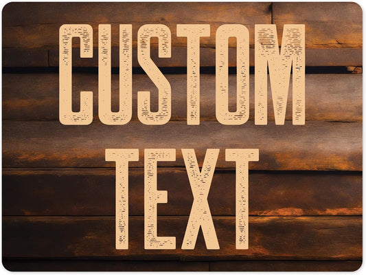 Custom Sign, Custom Street Sign, 11 Font Colors, 13 Font Styles, 4 Hole Options, 22 Sizes, 18x24 Inches, Rust Free DiBound, Fade Resistant, Made in USA by My Sign Center (Vintage Wood)