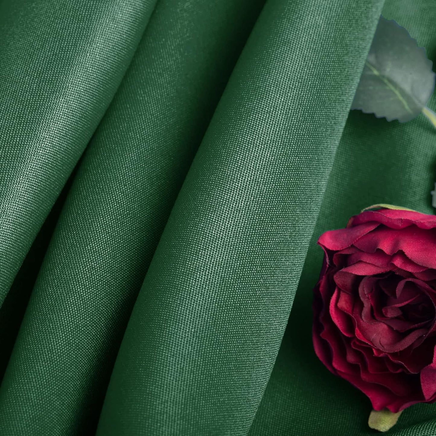 Ascoza 2pack 120 Inch Hunter Round Tablecloth in Washable Polyester Fabric for Wedding/Banquet/Restaurant/Parties