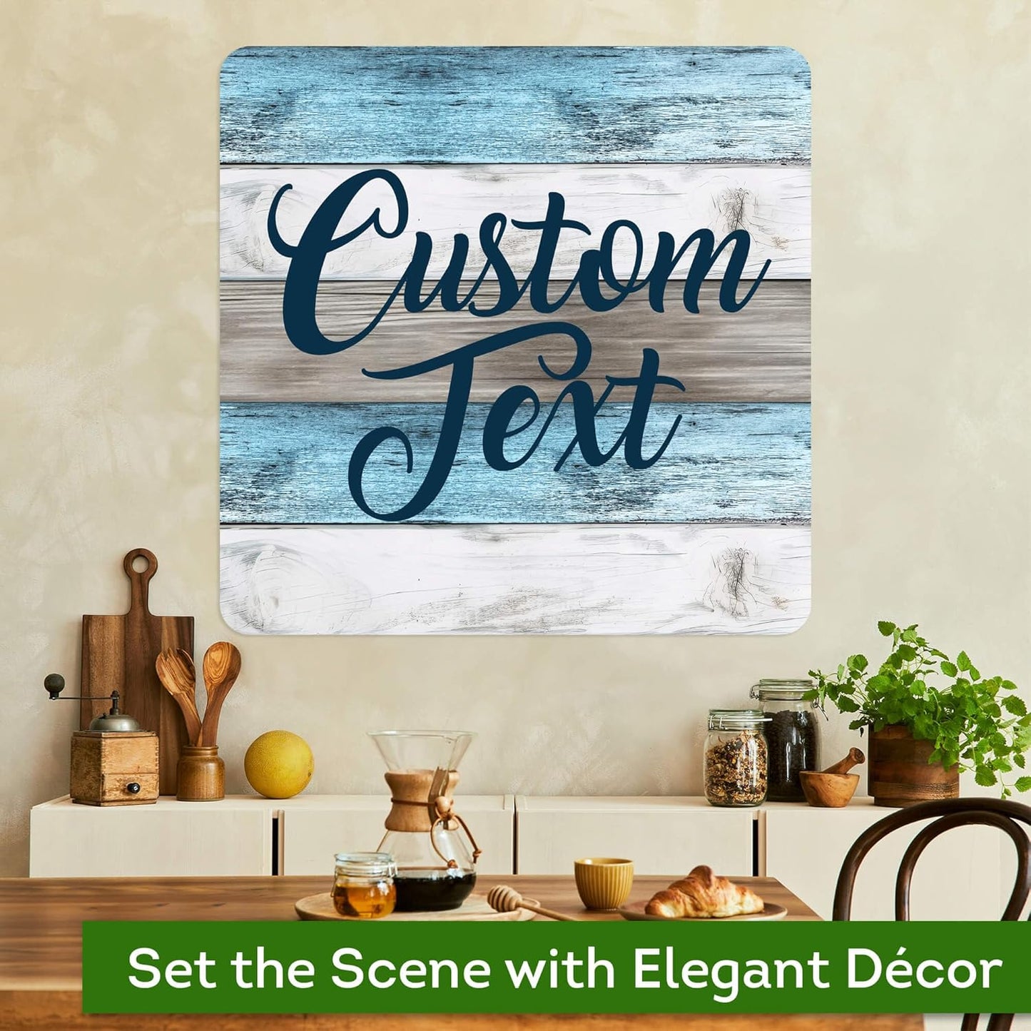 Custom Sign, Custom Street Sign, 11 Font Colors, 13 Font Styles, 4 Hole Options, 22 Sizes, 24x24 Inches, Rust Free DiBound, Fade Resistant, Made in USA by My Sign Center (Coastal)