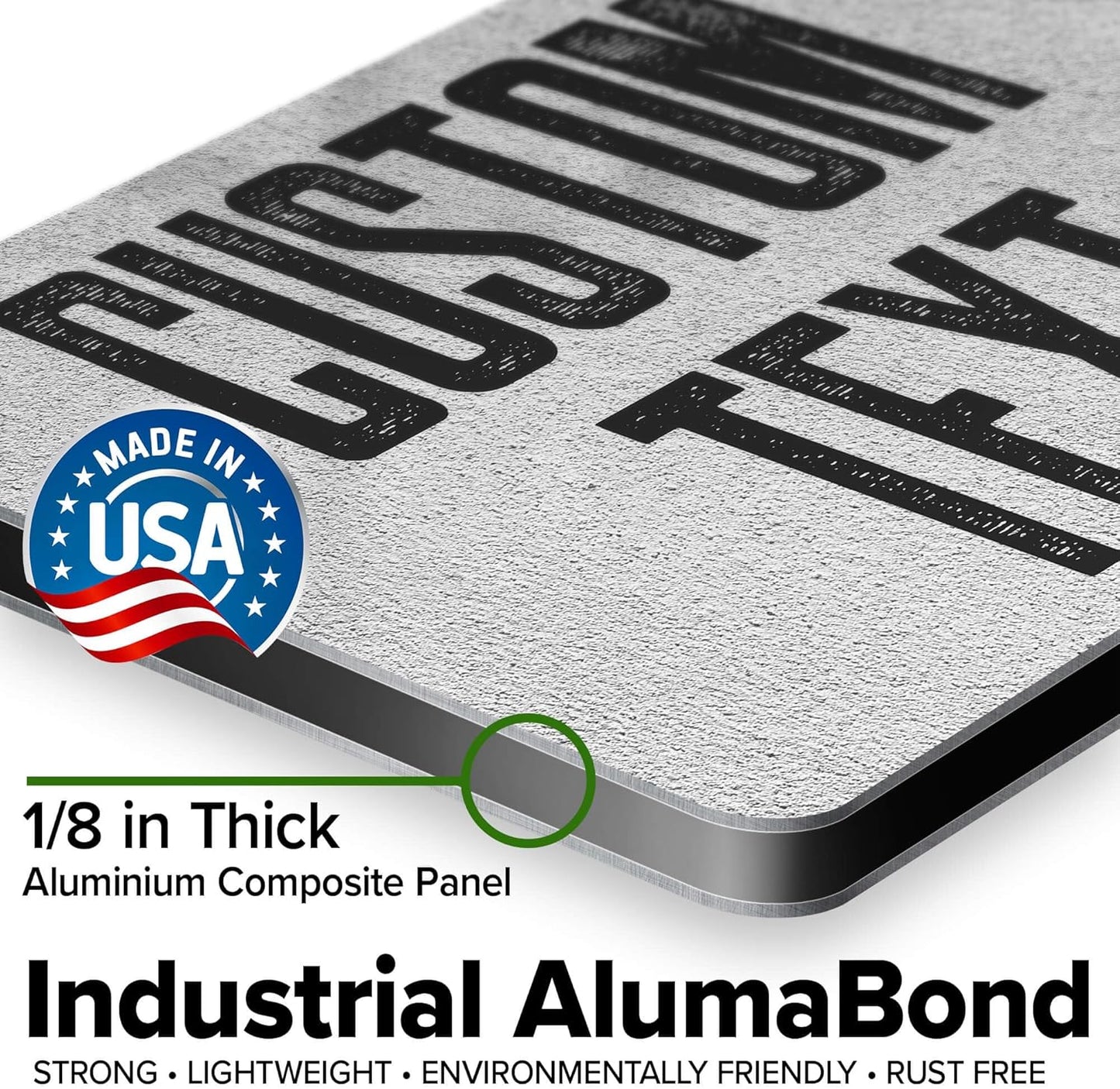 Custom Sign, Custom Street Sign, 11 Font Colors, 13 Font Styles, 4 Hole Options, 22 Sizes, 7x10 Inches, Rust Free DiBound, Fade Resistant, Made in USA by My Sign Center (Concrete)