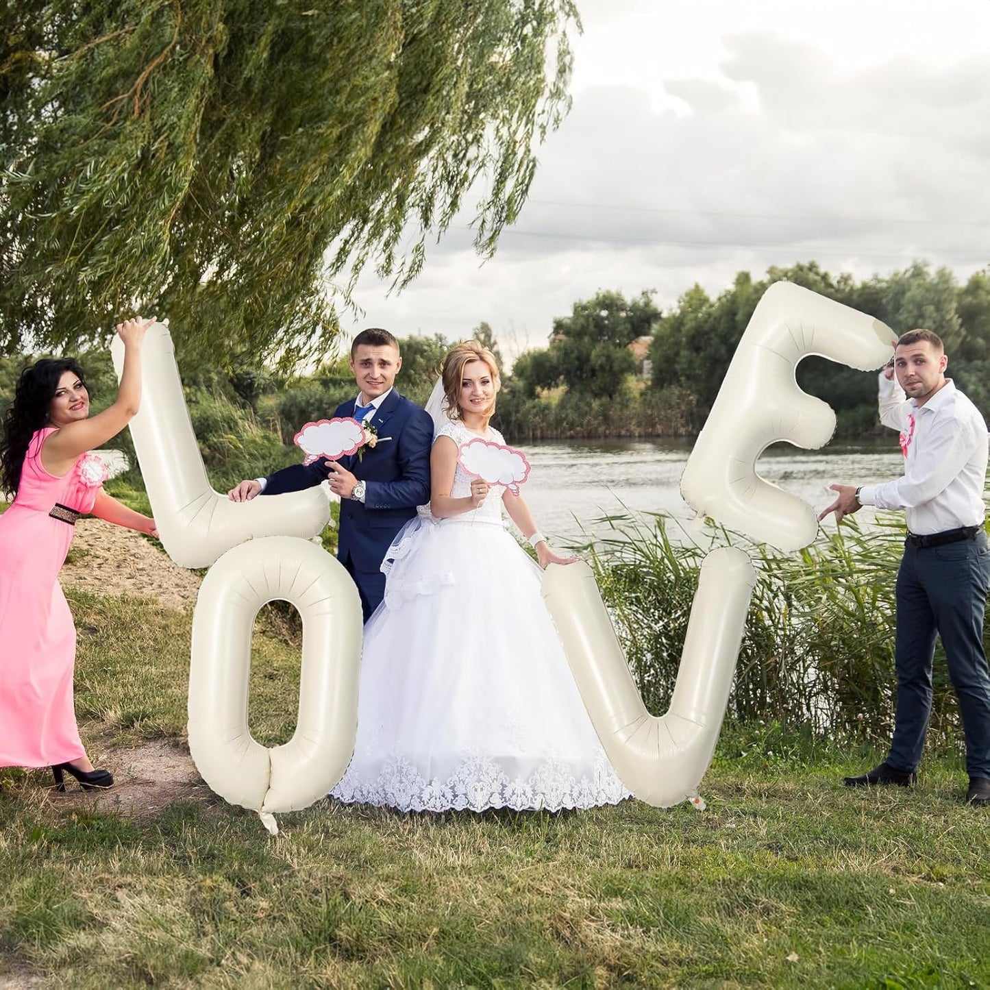 40 Inch Cream Letter Balloon 'Z' - 2 Pack, Self Inflating, Perfect for Birthday Parties, Unisex Adults