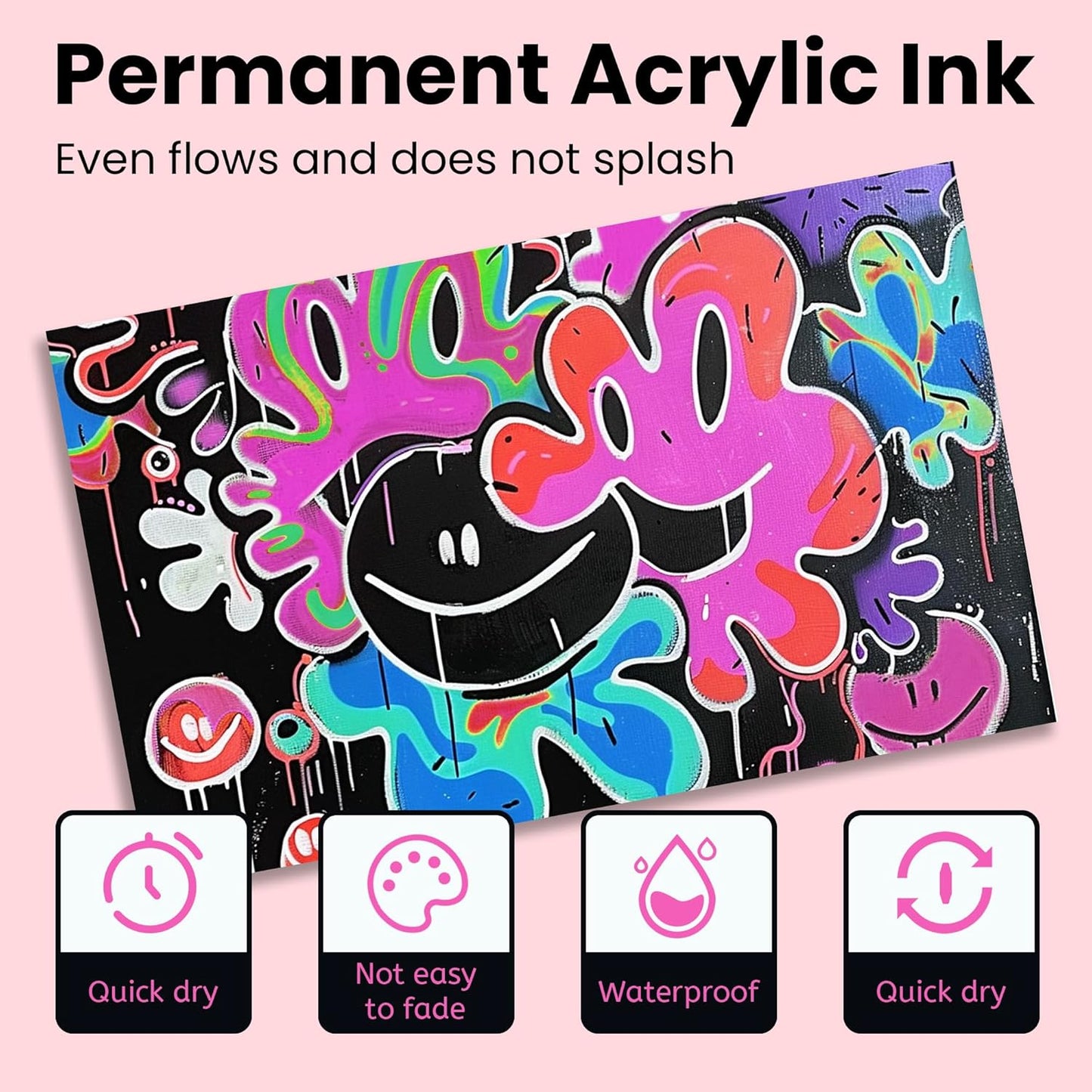 3 Pcs Pink Jumbo Permanent Markers: 15mm Wide Tip Thick Acrylic Paint Pen Large Calligraphy Marker for Rock Painting, Poster, Sign, Canvas, Glass, Wood, Ceramic