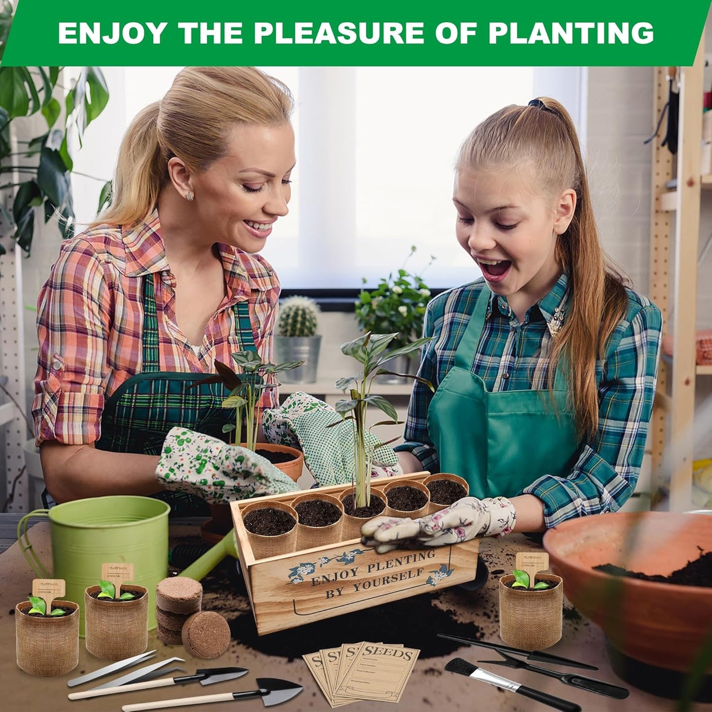 Bonsai Tree Starter Kit, Indoor Bonsai Tree Kit Meeting Planting and Caring Needs Curated Design for A Complete Gardening Experience for Enthusiasts