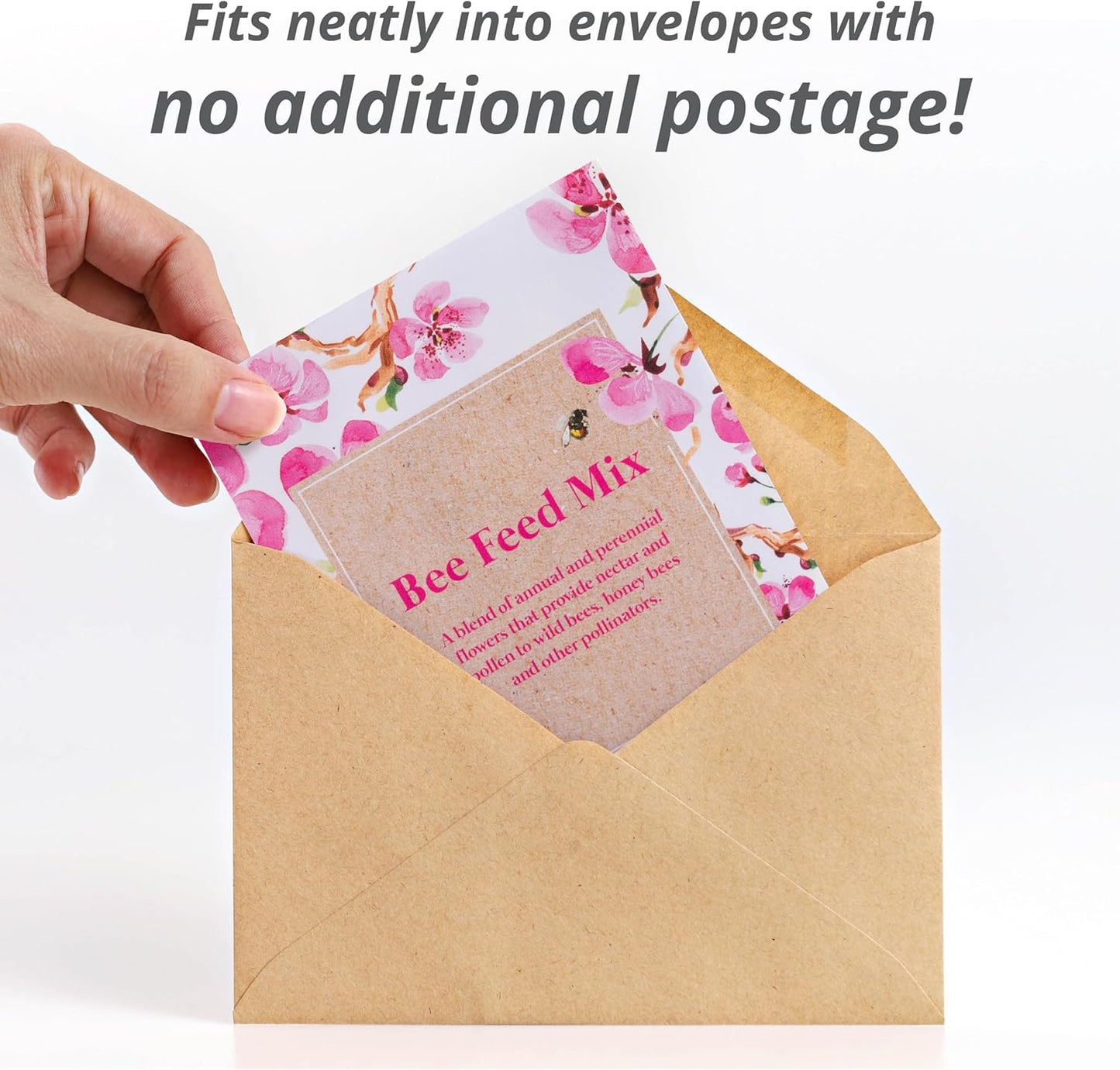 Bentley Seed Flower Mix - Pollinator Seed Mix with 5 Wildflower Seed Packets - Non-GMO Pollinator Seeds - Eco-Friendly Flower Seeds Packets for Party, Celebration, and Gifts - Pollinator Mix