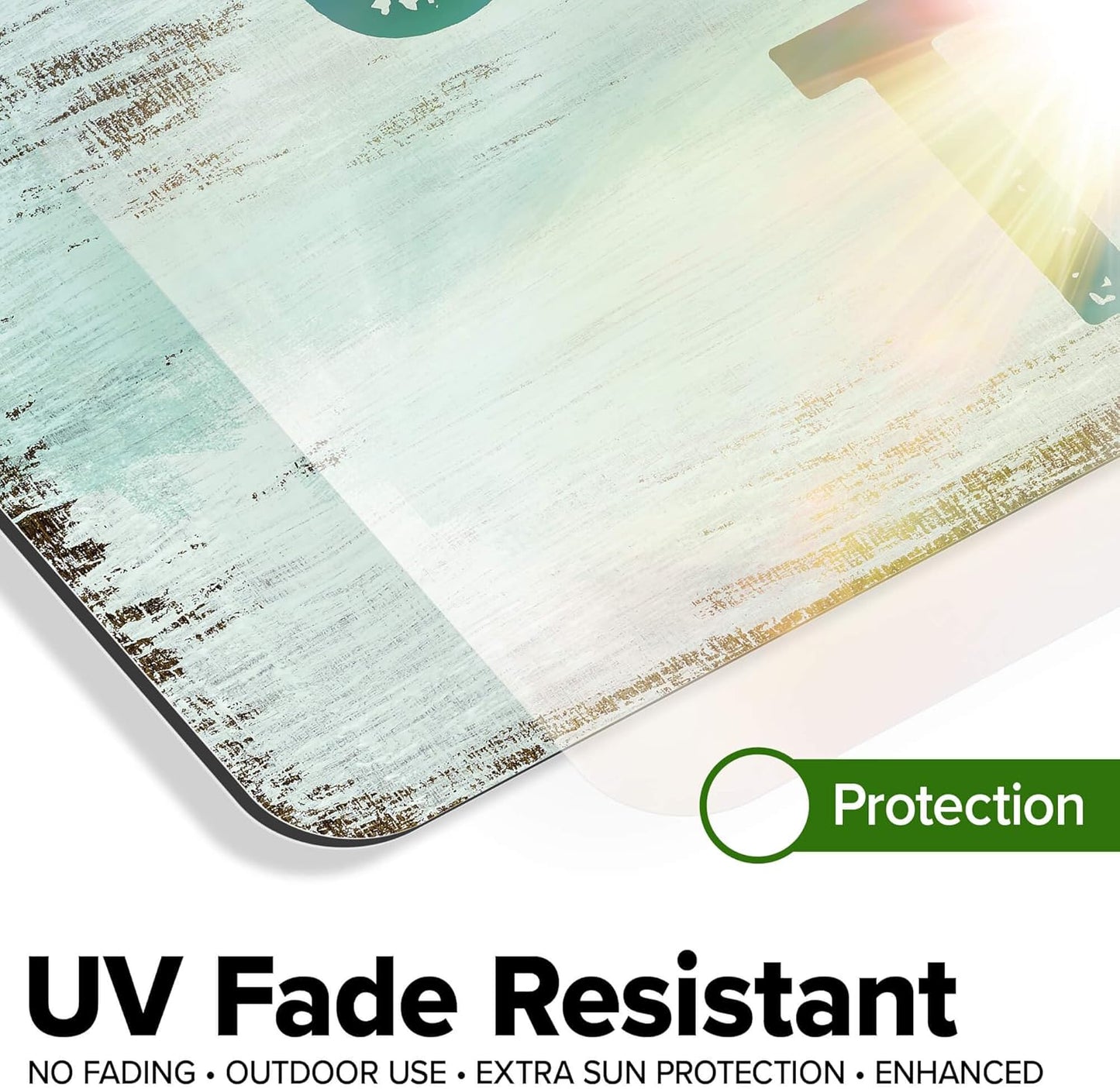 Custom Sign, Custom Street Sign, 11 Font Colors, 13 Font Styles, 4 Hole Options, 22 Sizes, 9x18 Inches, Rust Free DiBound, Fade Resistant, Made in USA by My Sign Center (Shabby Chic)