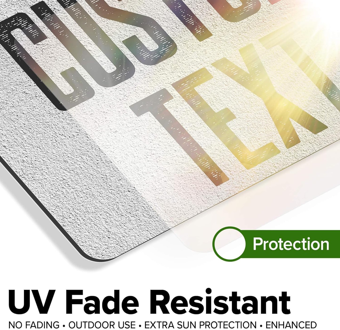 Custom Sign, Custom Street Sign, 11 Font Colors, 13 Font Styles, 4 Hole Options, 22 Sizes, 7x10 Inches, Rust Free DiBound, Fade Resistant, Made in USA by My Sign Center (Concrete)