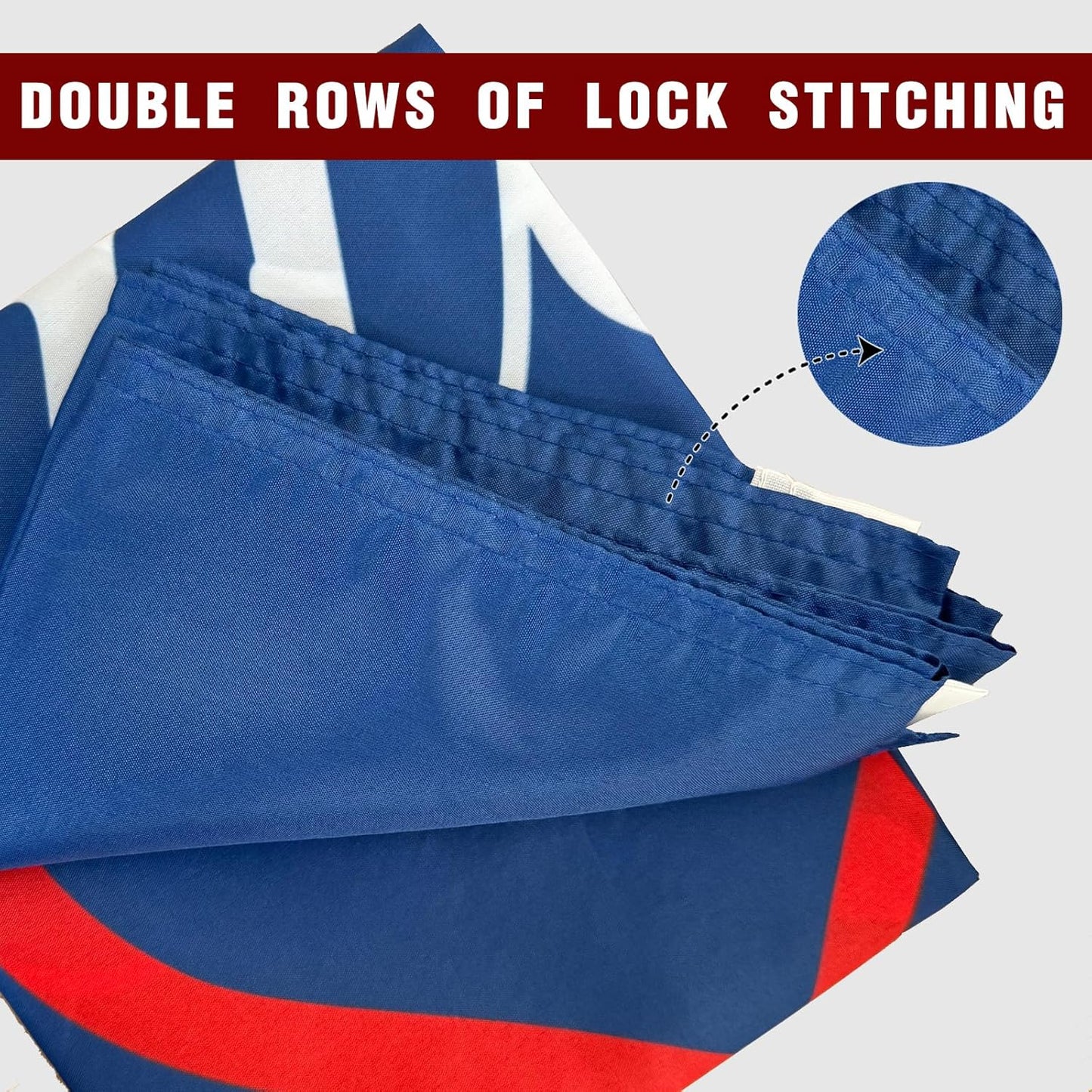 Just Married Flag Banner Outdoor Indoor Decoration Flag 3x5 FT Double Stitched Polyester with Brass Grommets (Blue)