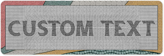 Custom Sign, Custom Street Sign, 11 Font Colors, 13 Font Styles, 4 Hole Options, 22 Sizes, 6x18 Inches, Rust Free DiBound, Fade Resistant, Made in USA by My Sign Center (Fauxsaic 2)