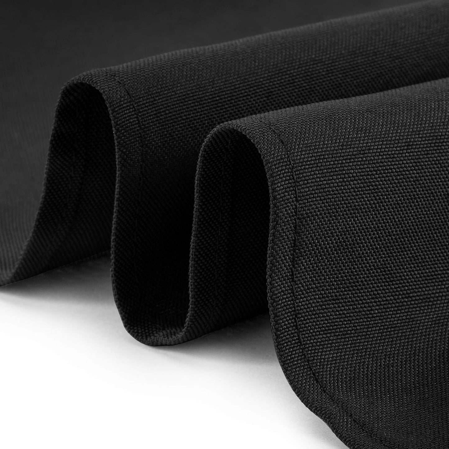 Lann's Linens - 10 Premium 108" Round Tablecloths for Wedding/Banquet/Restaurant - Polyester Fabric Table Cloths - Black