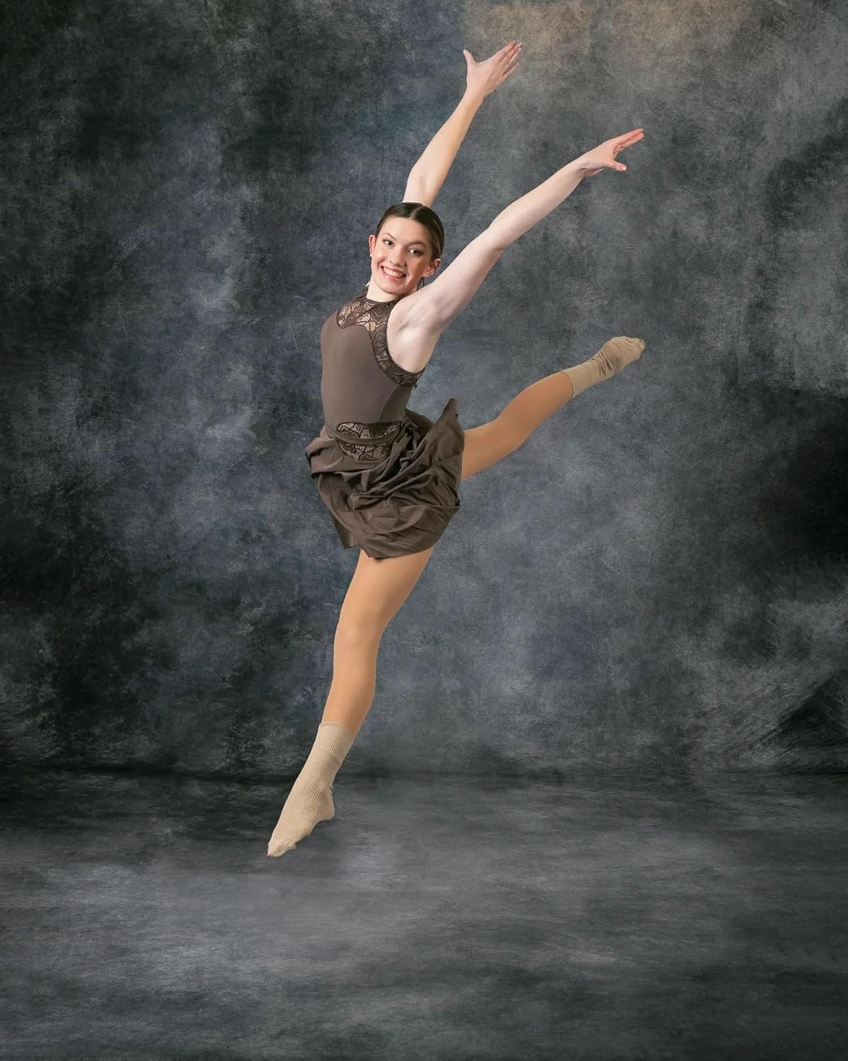 Kate 5x7ft/1.5x2.2m Medium Grey Portrait Backdrop Headshot Background Gray Texture Fabric Photography Studio Props