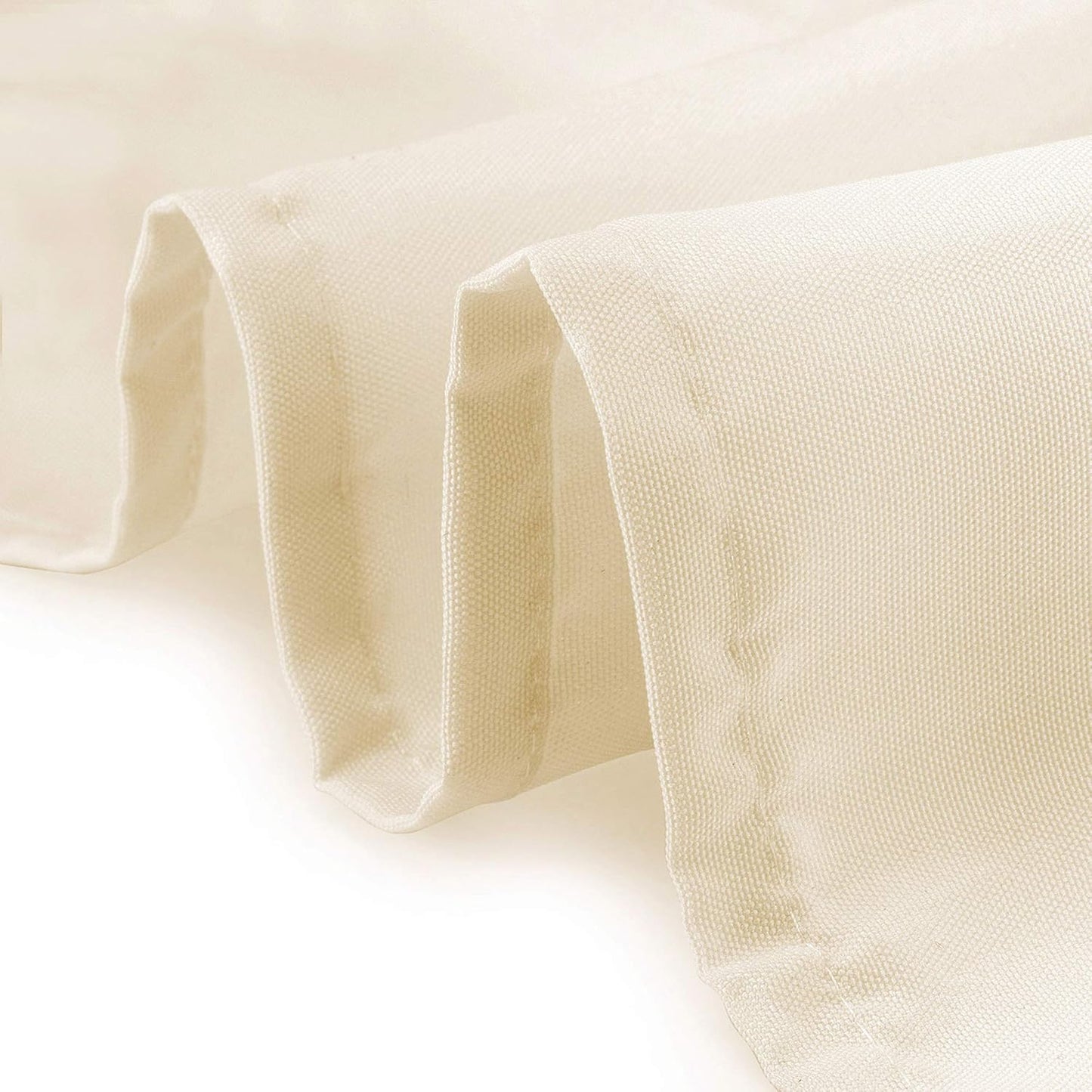 Lann's Linens - 54" Square Premium Tablecloth for Wedding/Banquet/Restaurant - Polyester Fabric Table Cloth - Ivory