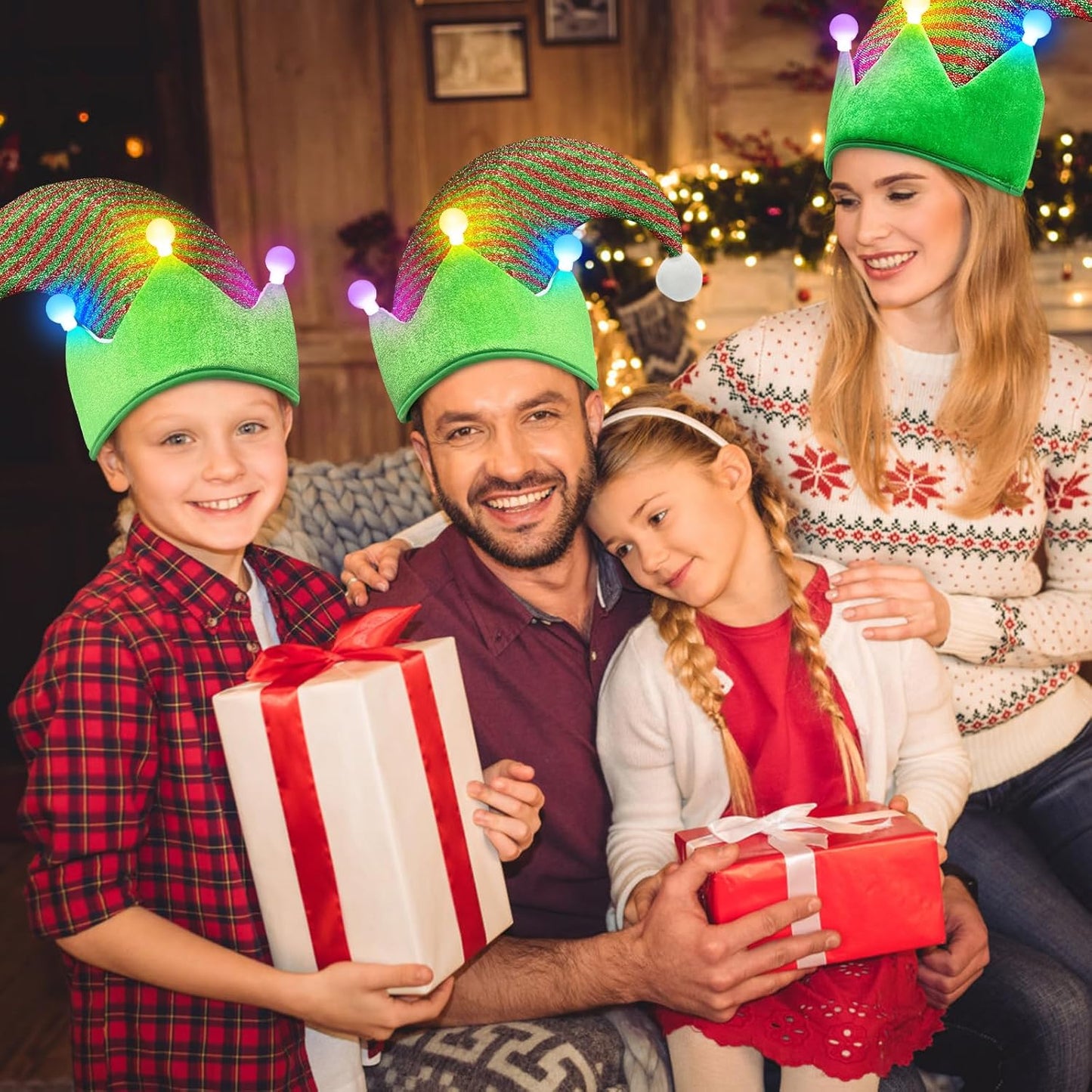 Elf Hat Felt Elf Hat with Jingle Bells Santa Hats Hat Great Holiday Party Costume New Year Gift Ideas and Accessory