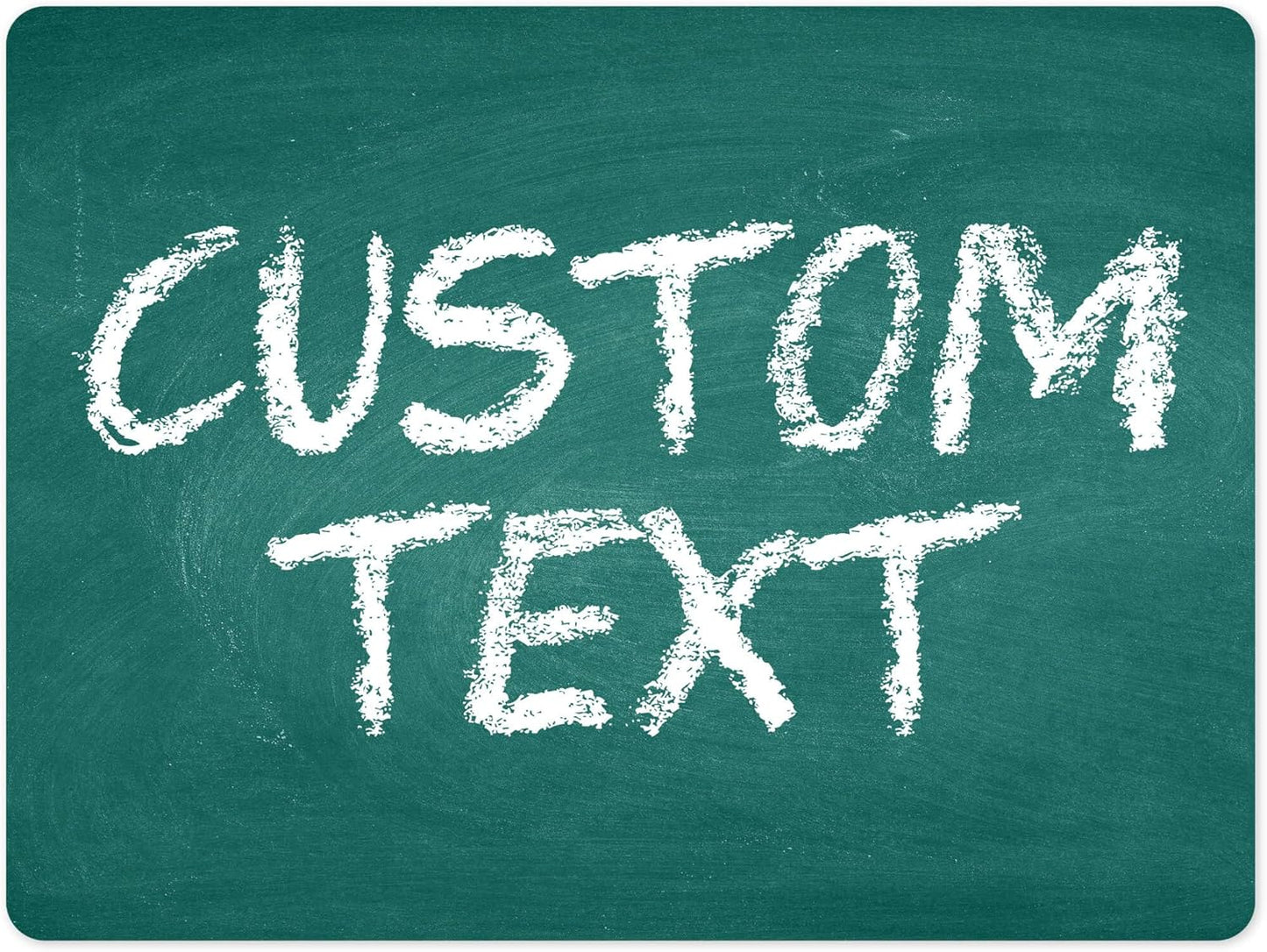 Custom Sign, Custom Street Sign, 11 Font Colors, 13 Font Styles, 4 Hole Options, 22 Sizes, 18x24 Inches, Rust Free DiBound, Fade Resistant, Made in USA by My Sign Center (Chalkboard Green)