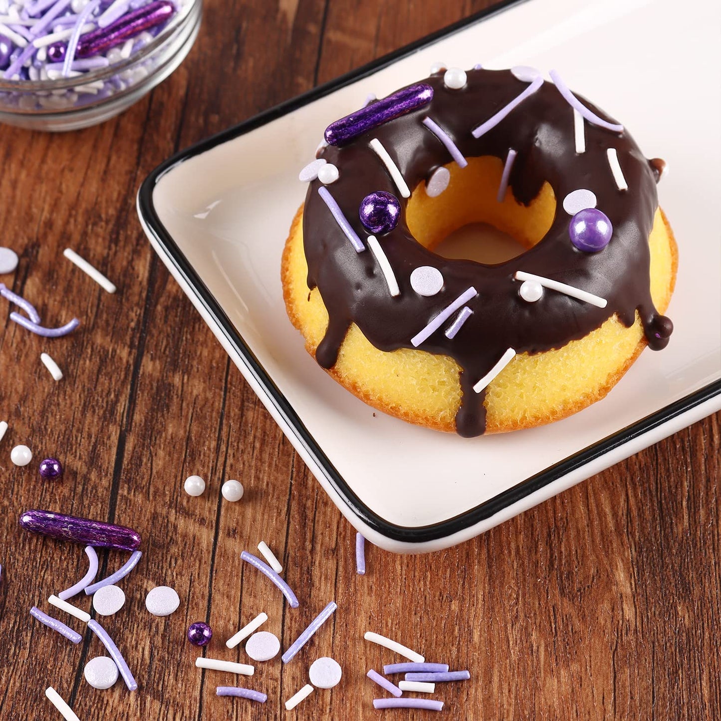 Purple Sprinkles For Cake Decorating, Cupcake, Cookies, Ice Cream Topper, Dreamy purple Cake Sprinkles Baking, Perfect For Birthdays Party, New Year’S Eve, 7 Ounces