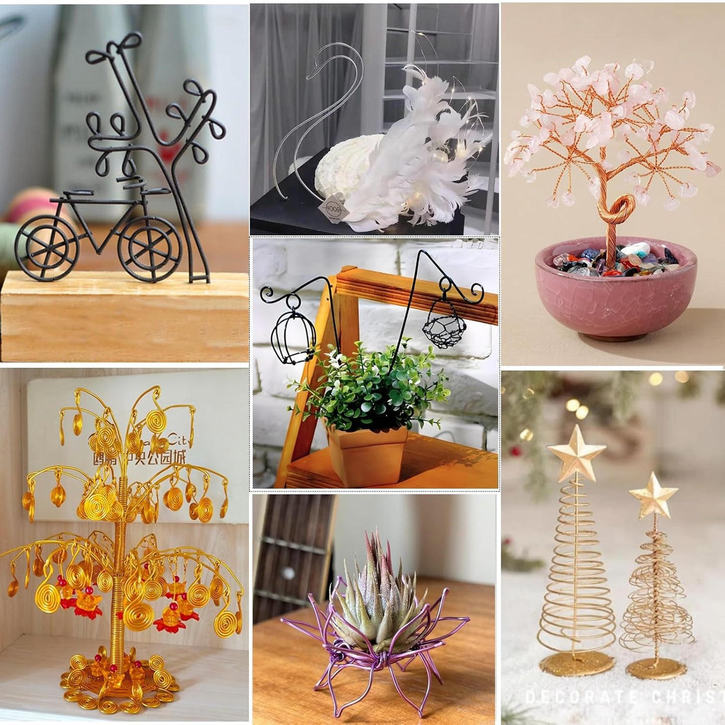 12 Gauge Brown Aluminum Craft Wire (105FT) - Anodized for Jewelry Making, Beading Floral, Plant Gardening, Sculpting & Modeling Craft Wire (Brown #15, 2mm)