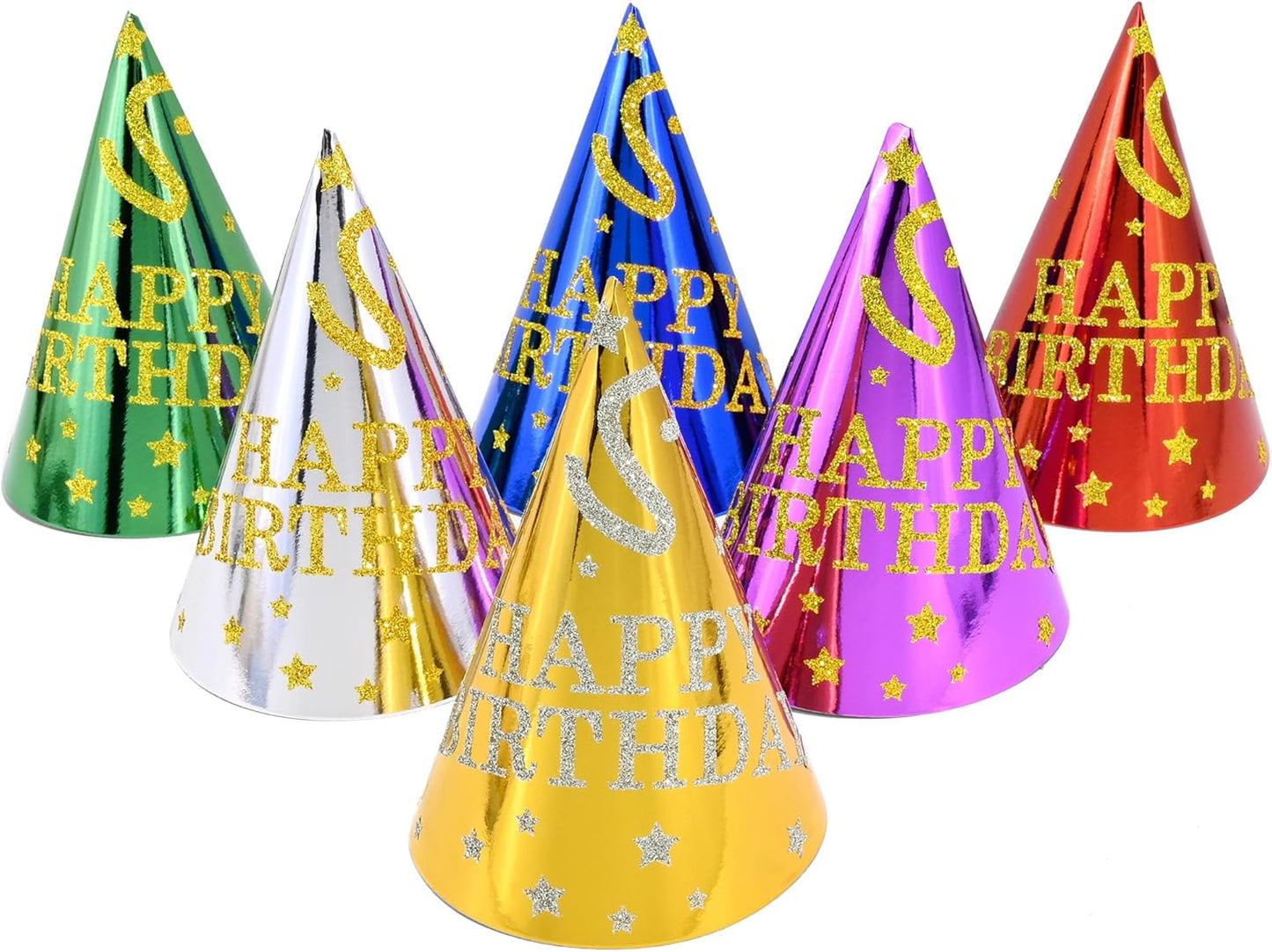 CANREVEL 12 PCS Party Hats for Kids and Adults, Party Headwear, Happy Birthday Hats, Birthday Party Decorations