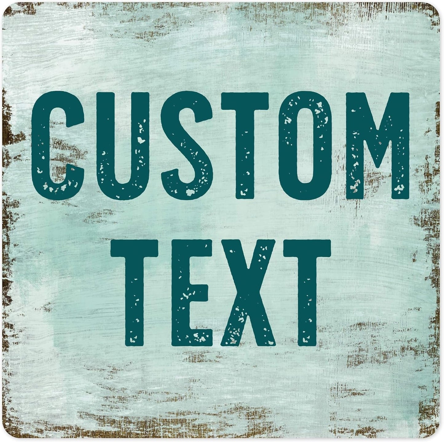 Custom Sign, Custom Street Sign, 11 Font Colors, 13 Font Styles, 4 Hole Options, 22 Sizes, 36x36 Inches, Rust Free DiBound, Fade Resistant, Made in USA by My Sign Center (Shabby Chic)