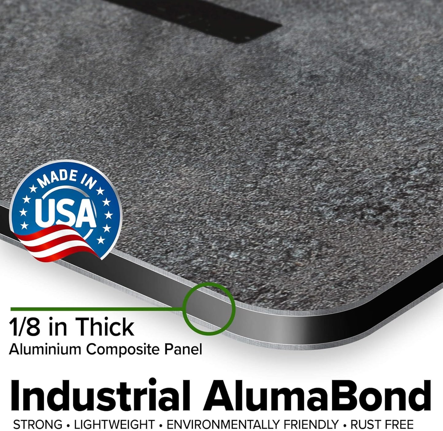 Custom Sign, Custom Street Sign, 11 Font Colors, 13 Font Styles, 4 Hole Options, 22 Sizes, 24x24 Inches, Rust Free DiBound, Fade Resistant, Made in USA by My Sign Center (Grunge Metal)