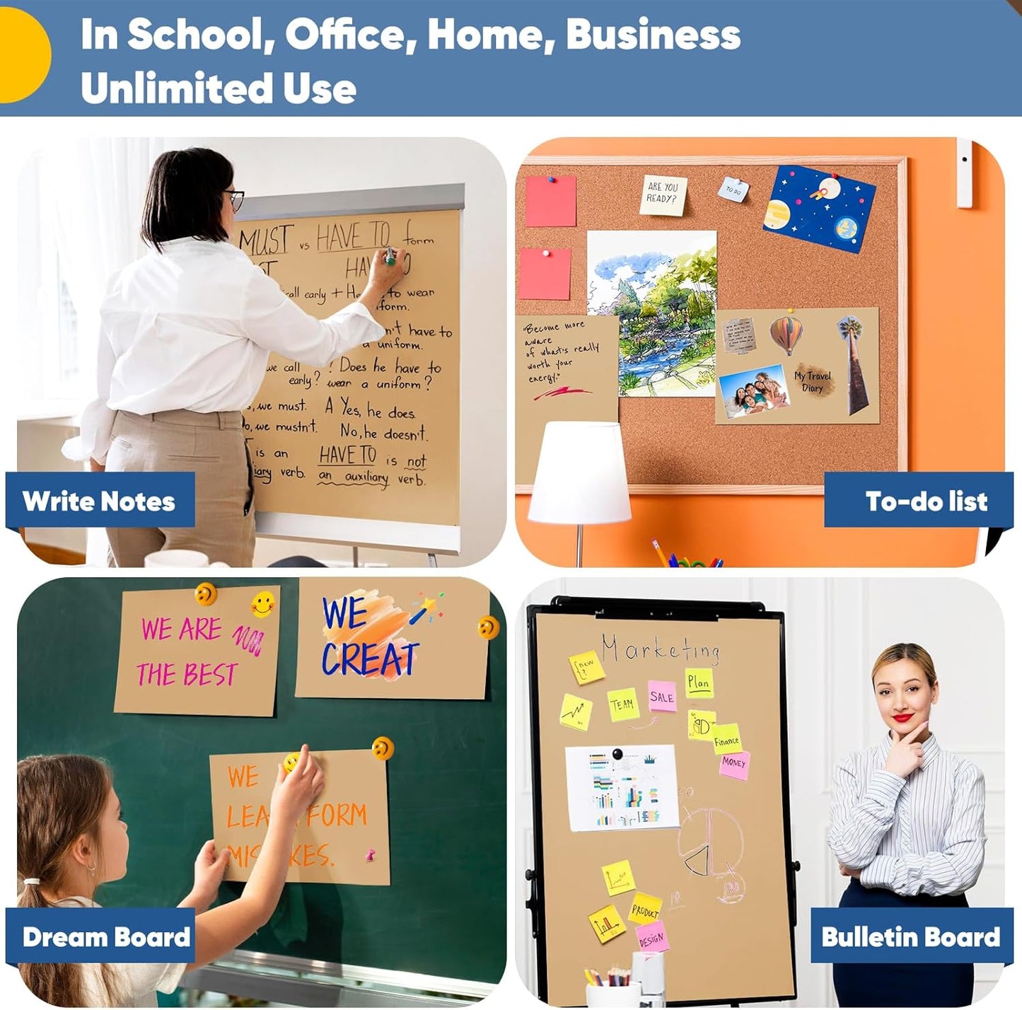 Brown Wrapping Paper, Kraft Paper Roll, Craft Decorative Paper 15" x 450", Packing Paper for Moving Shipping Supplies, Poster Bulletin Board Paper Roll, Father Day Bouquet Flower Arts Crafts Gift Wrap