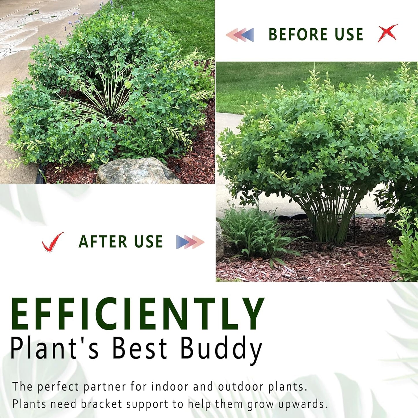 6 Pack Plant Support Stakes, Metal Monstera Plant Support Stakes for Indoor Plants, Large Garden Plant Support Ring, Tomato Cage, Tall Plant Holder Sticks (10" W X 15.8" H)