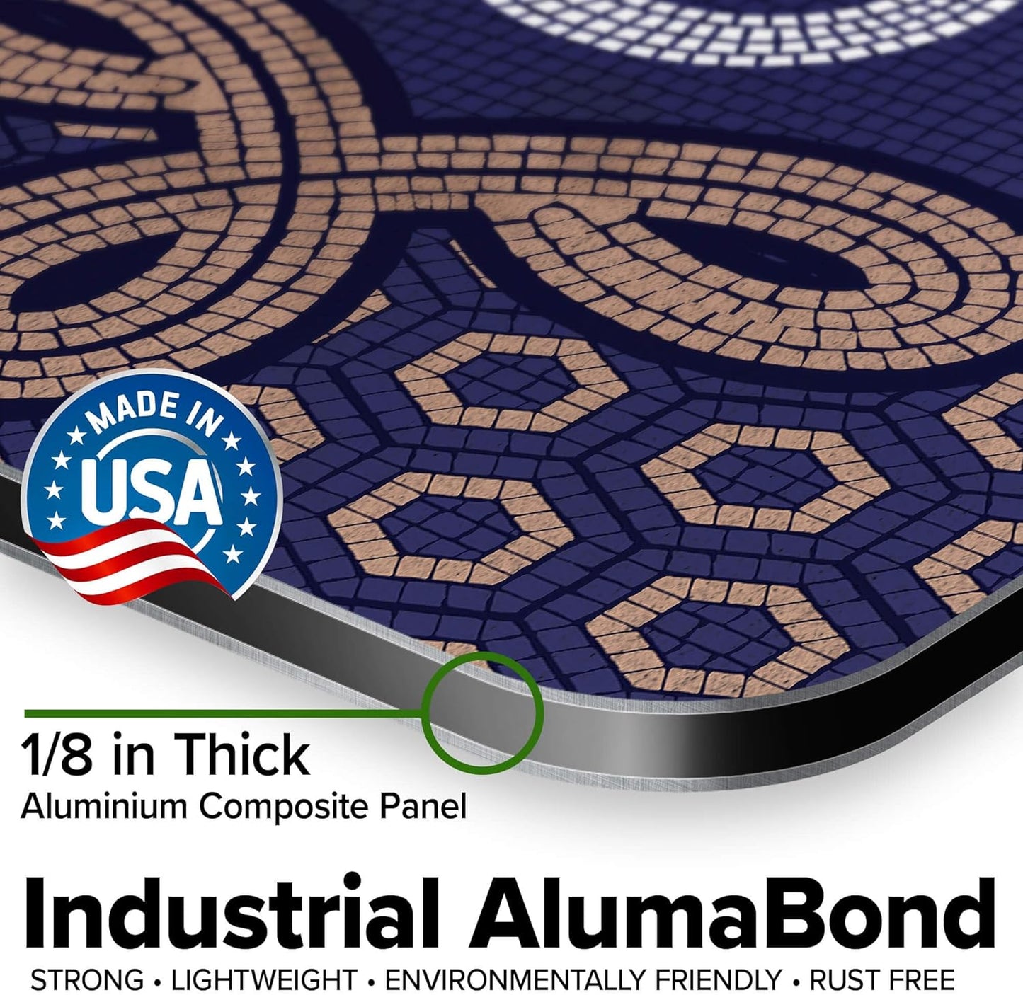 Custom Sign, Custom Street Sign, 11 Font Colors, 13 Font Styles, 4 Hole Options, 22 Sizes, 12x48 Inches, Rust Free DiBound, Fade Resistant, Made in USA by My Sign Center (Fauxsaic 1)