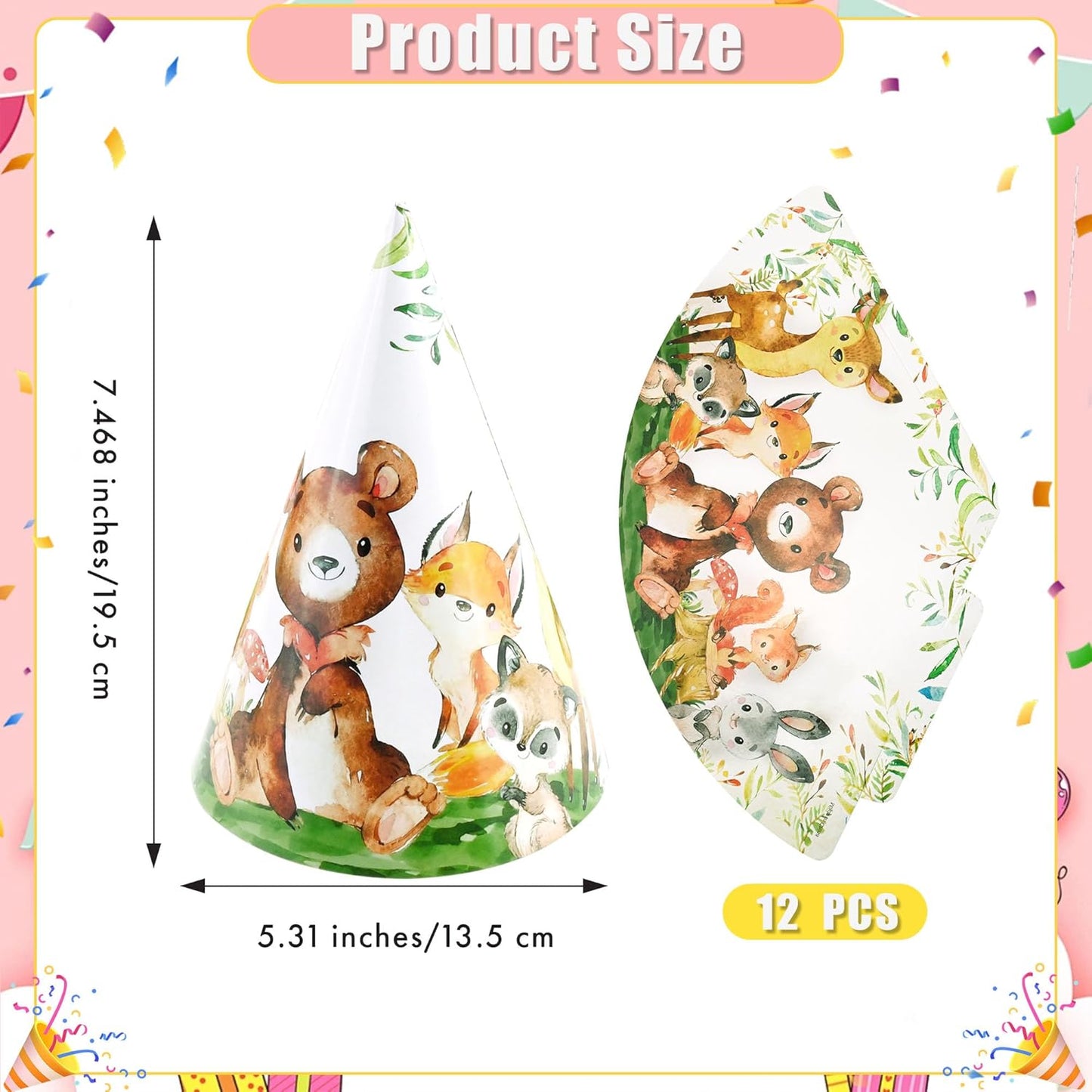 CANREVEL Party Hats for Kids and Adults, Party Headwear, Happy Birthday Hats, Birthday Party Decorations