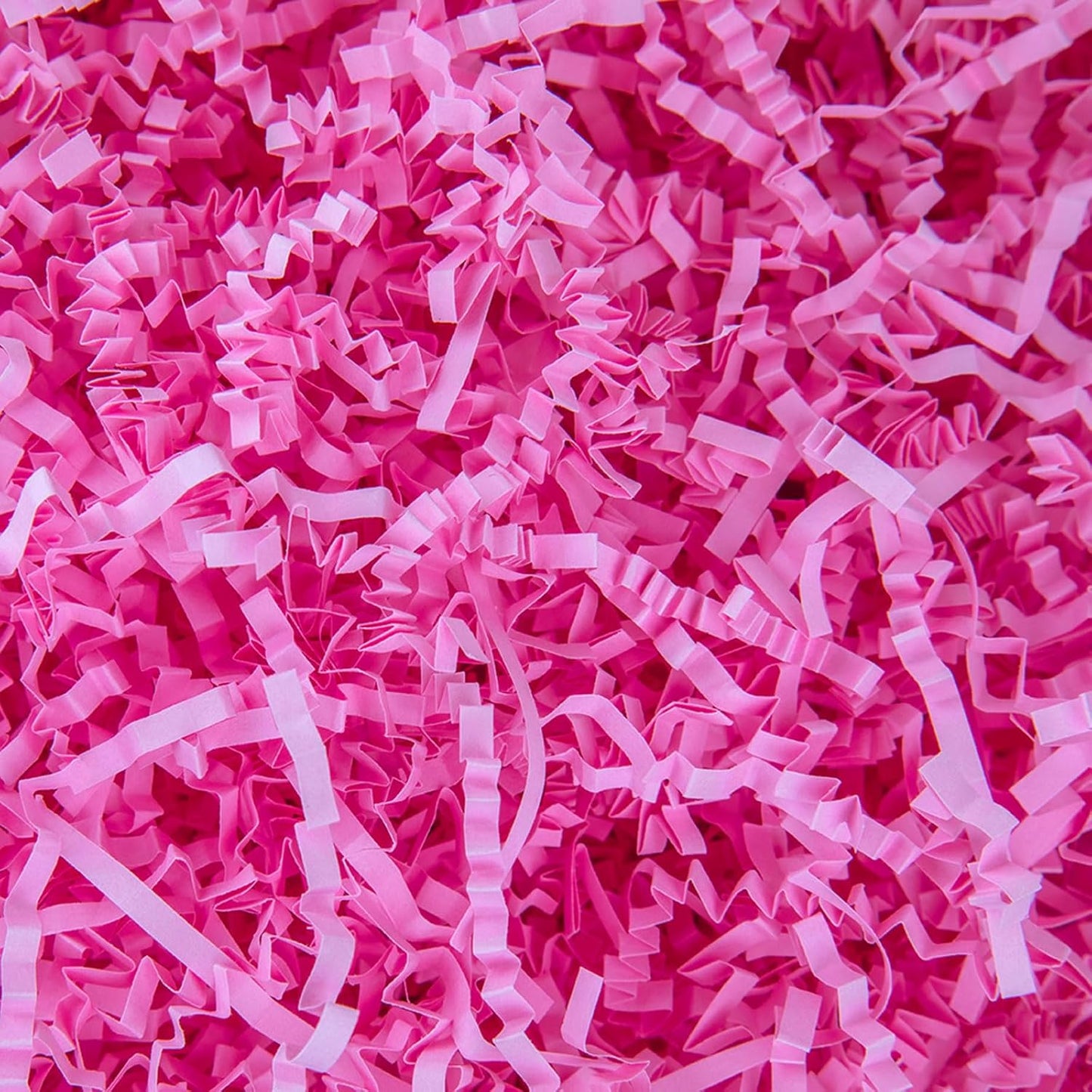 Caleihd Crinkle Cut Paper Shred Packing Grass Cushion Paper Streamer for Christmas Wedding Birthday Bridesmaid Engagement Craft Gift Boxes Bags Basket Filler Decoration 4.5oz Pink
