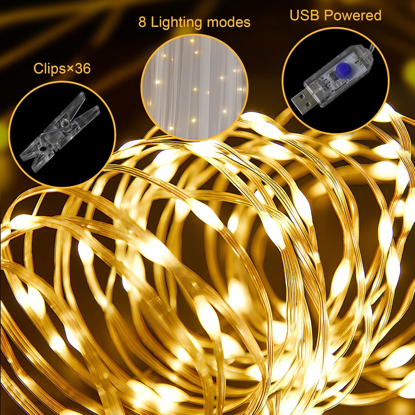 Fomcet Tulle Backdrop Curtains Champagne 30FT X 8FT Tulle Curtains with Lights String Sheer Backdrop Curtain for Parties Wedding Baby Shower Photo Shoot Decorations (6 Panels 5 x 8FT)