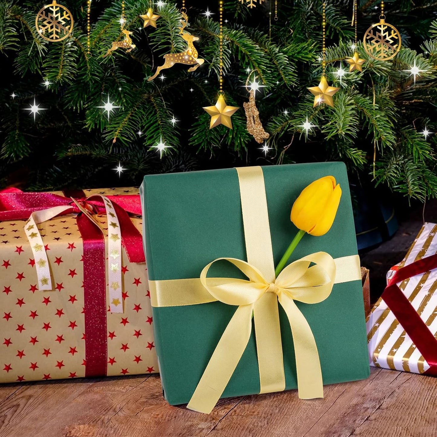 Vanhench 48" x 2400" (200') Light Green Wrapping Paper, Solid Color Kraft Paper for Gift Wrap & Art Craft Supplies, Construction, Poster, Bulletin Board, Floor Covering, Table Runner