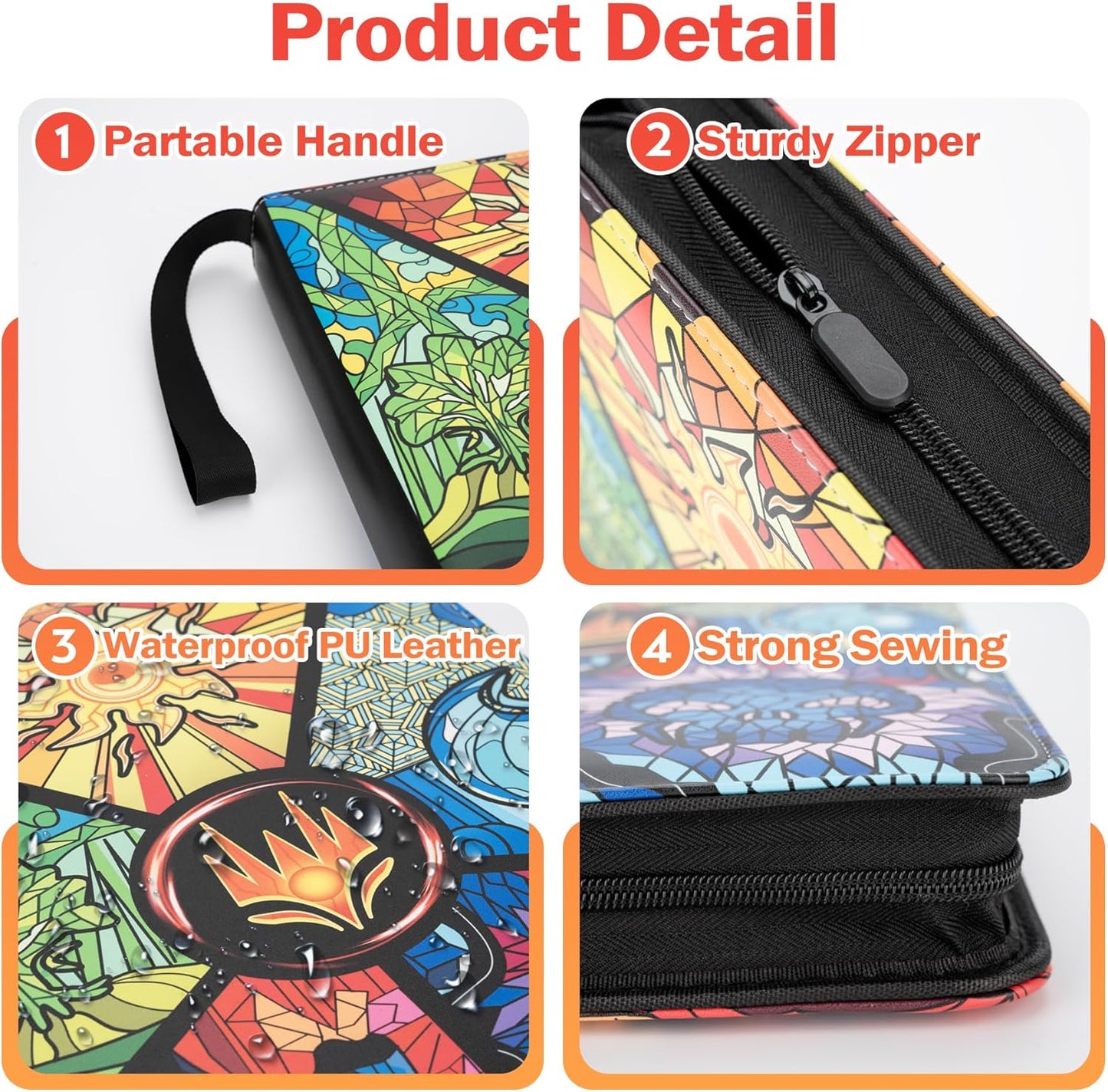 9 Pocket Card Binder for MTG/YGO/PTCG/Game Cards, Holds 900 Cards,Premium Card Collector Book for TCG Players,Toys Gifts for Kids(MTG-5)