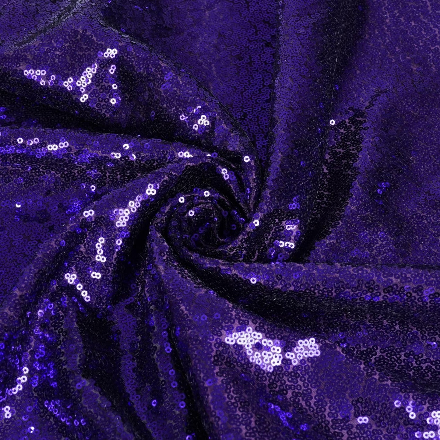 Poise3EHome 10Ft x 10Ft Purple Sequin Backdrop Curtain, Glitter Thick Satin Background Drapes, Sparkly Opaque Photography Curtain, Sequence Backdrop for Halloween Wedding Party Decor