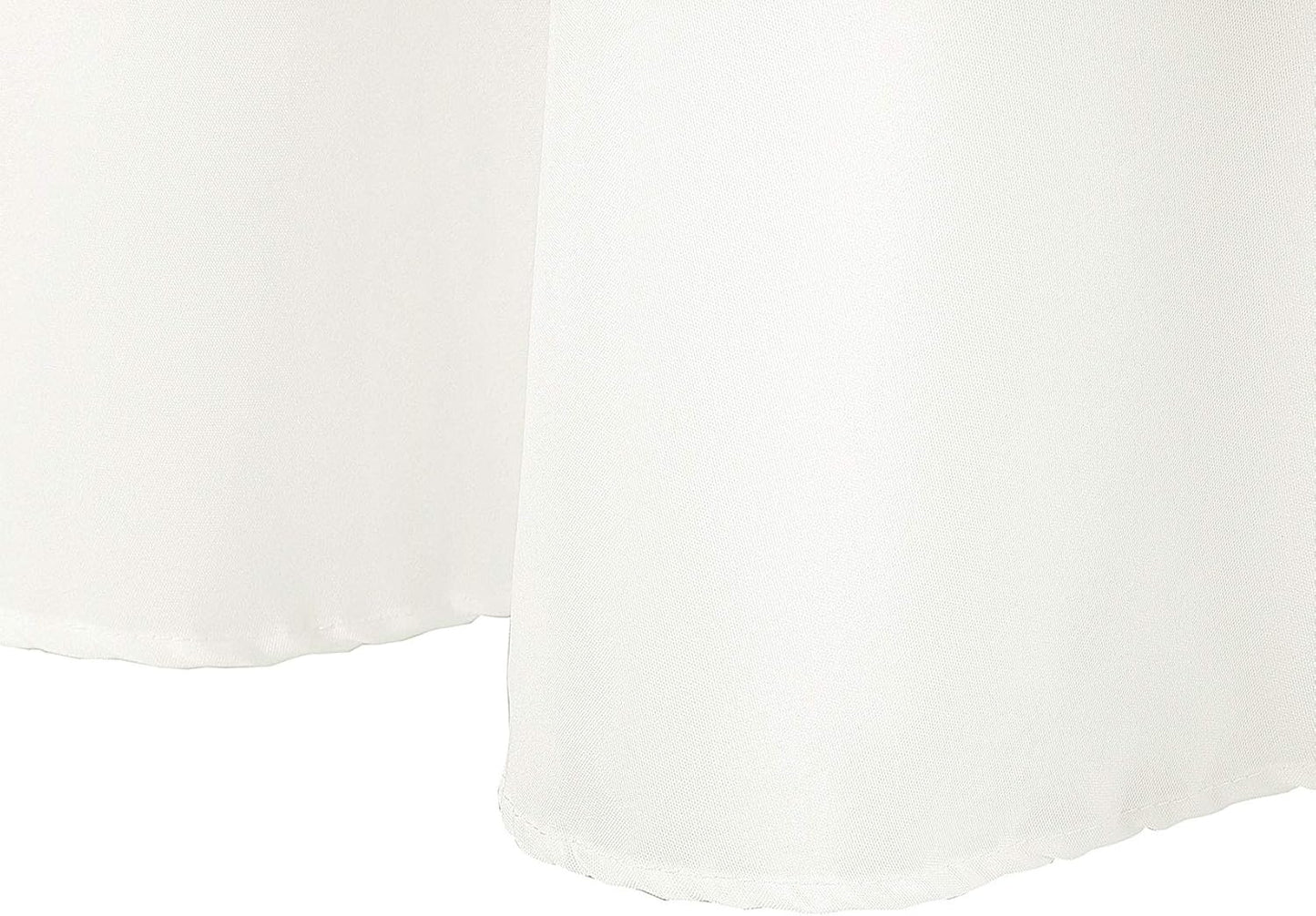 Ascoza 2pack 52x52 Inch Ivory Square in Polyester Fabric Tablecloth for Wedding,Banquet,Restaurant and Parties