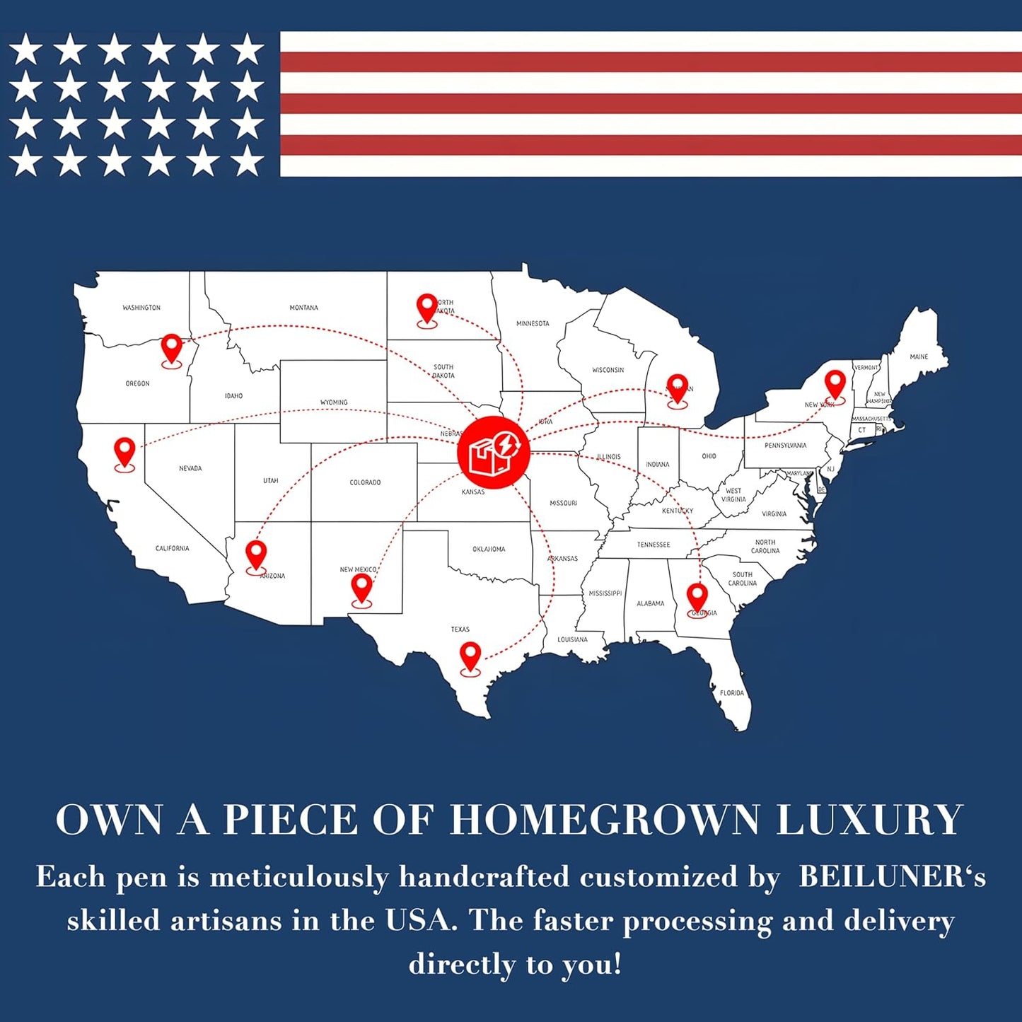 BEILUNER Gold Personalized Fountain Pen,Stunning Luxury Surface,24K Gilded Nib(Fine),Gorgeous 24K Gold Finish, Ink Converter,Fancy Gift for Men&Women-Elegant, Graduation,Office Pens for Writing