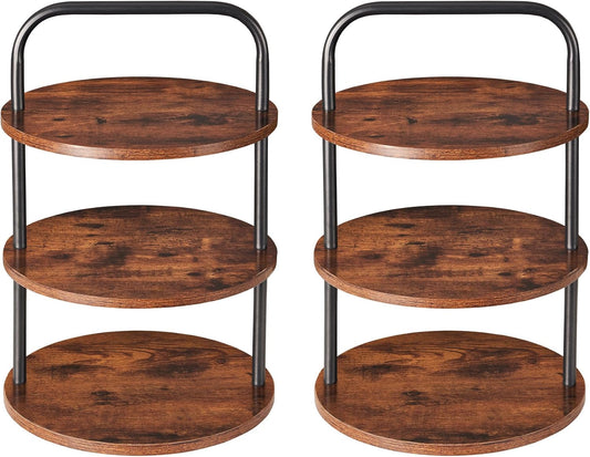 Cupcake Stand 2 Pack, Tower-Style Value Set for 100 Cupcakes - Large 3-Tier Dessert Table Display & Serving Tray Sets, Tiered MDF Cake Stands for Wedding Birthday Baby (Save $10vs Singles)