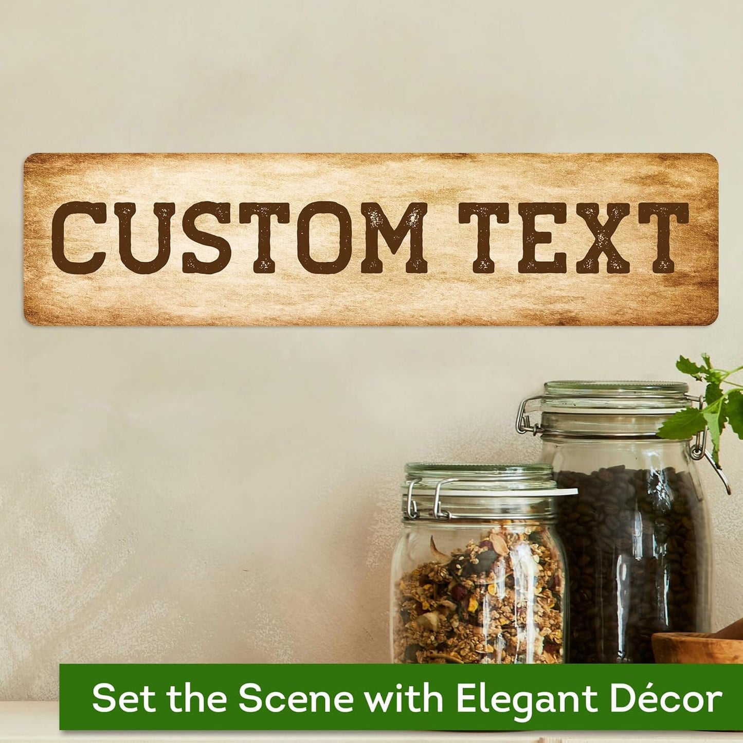 Custom Sign, Custom Street Sign, 11 Font Colors, 13 Font Styles, 4 Hole Options, 22 Sizes, 3x12 Inches, Rust Free DiBound, Fade Resistant, Made in USA by My Sign Center (Vintage)