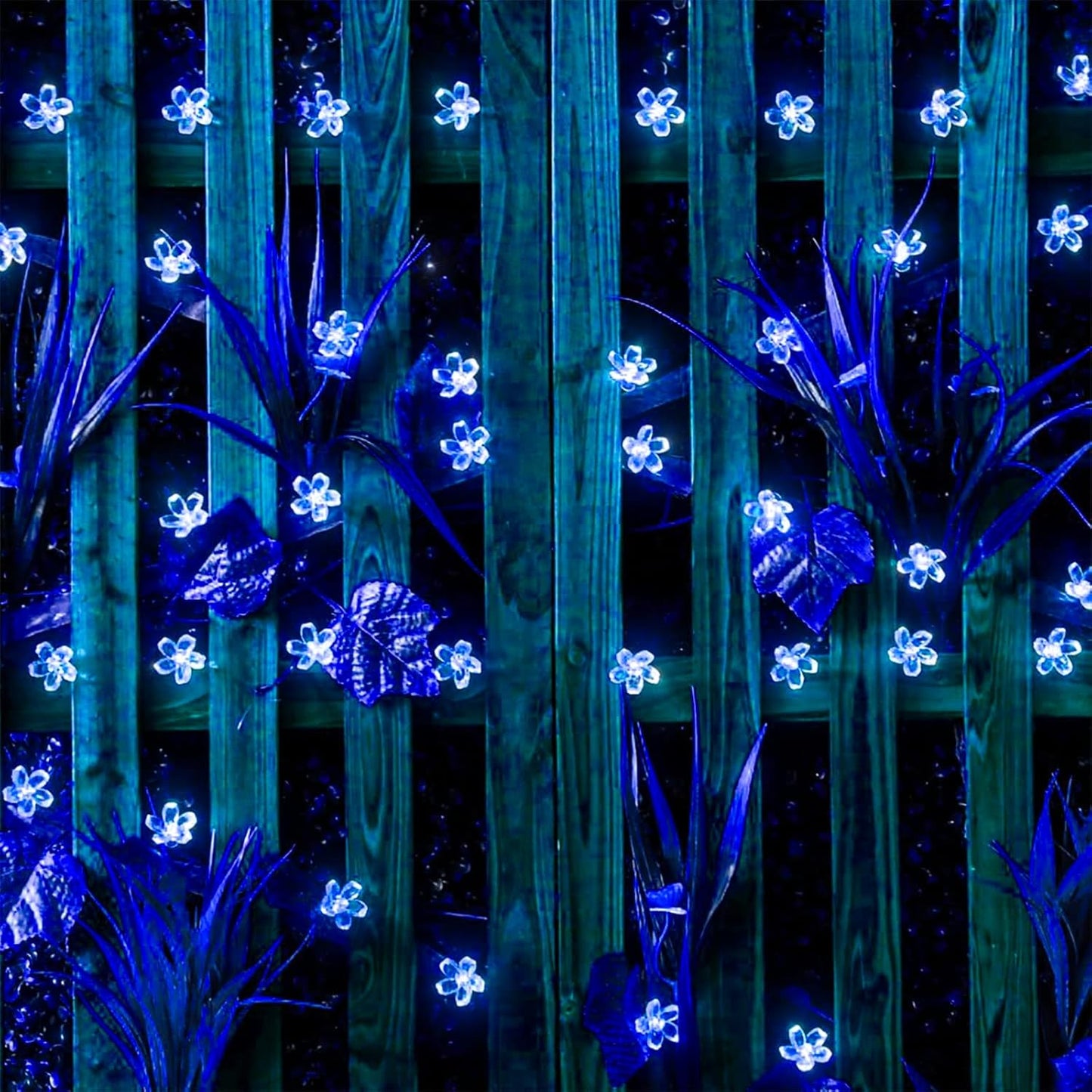 100 LED Light Up Flowers String Lights for Bedroom Romantic Decor, Plug in Fairy Cherry Blossom Tree Wall Hanging Indoor DIY Decorations for Christmas Easter Valentines Day Proposal Birthday