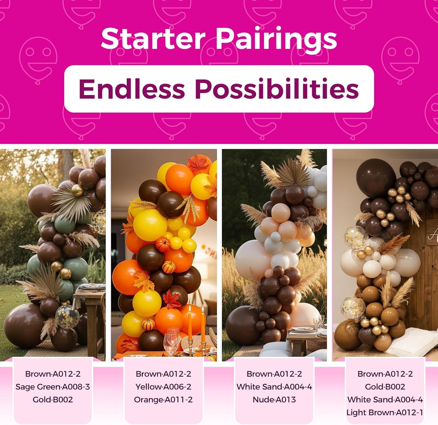 Bezente Brown Balloons Latex Party Balloons - 100 Pack 12 inch Round Helium Dark Brown Balloons for Birthday Bridal Shower Wedding Graduation Anniversary Party Decorations