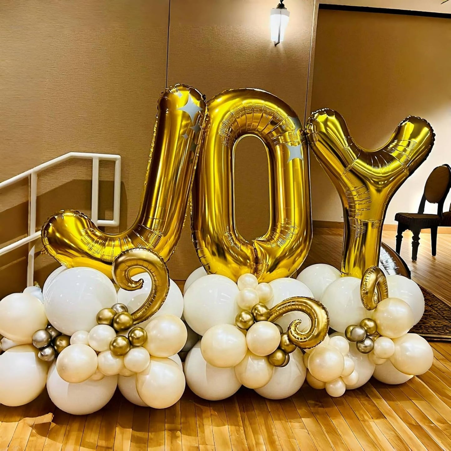 Foil Letter Balloons 40 Inch, Big Alphabet B Word Balloons, Large Self Inflating Name Balloon Letters Gold Decor, Helium Custom Letter Balloons for Women Birthday Party Anniversary Decoration Supplies